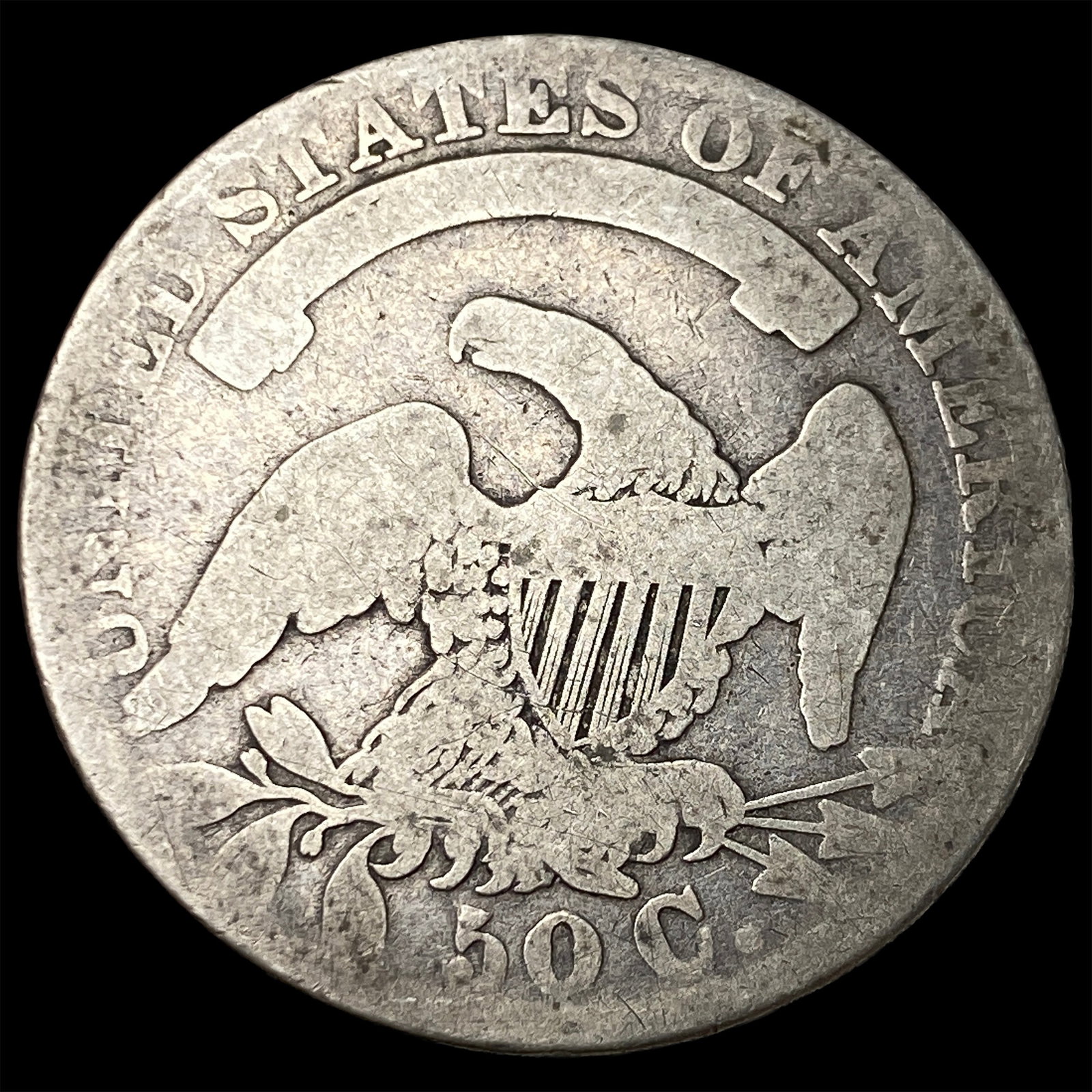 1833 Capped Bust Half Dollar NICELY CIRCULATED - 2
