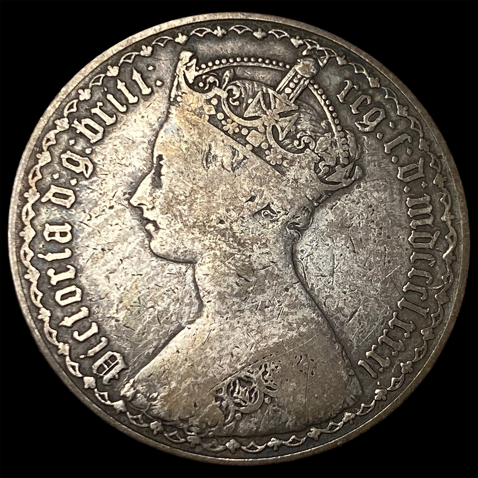 1872 Great Britian Silver 1 Florin (1 of 2)