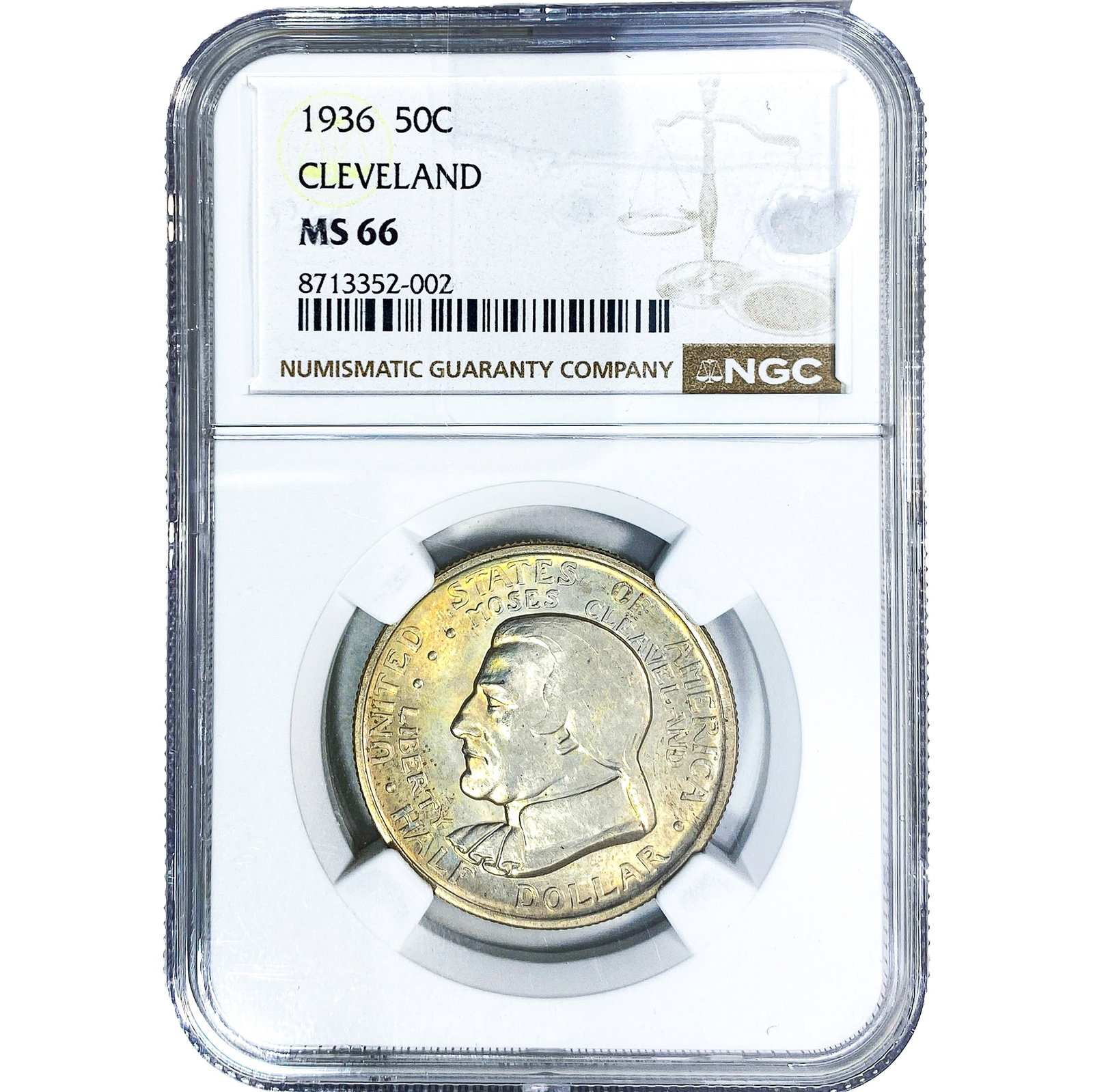 1936 Cleveland Half Dollar NGC MS66: 1936 Cleveland Half Dollar NGC MS66