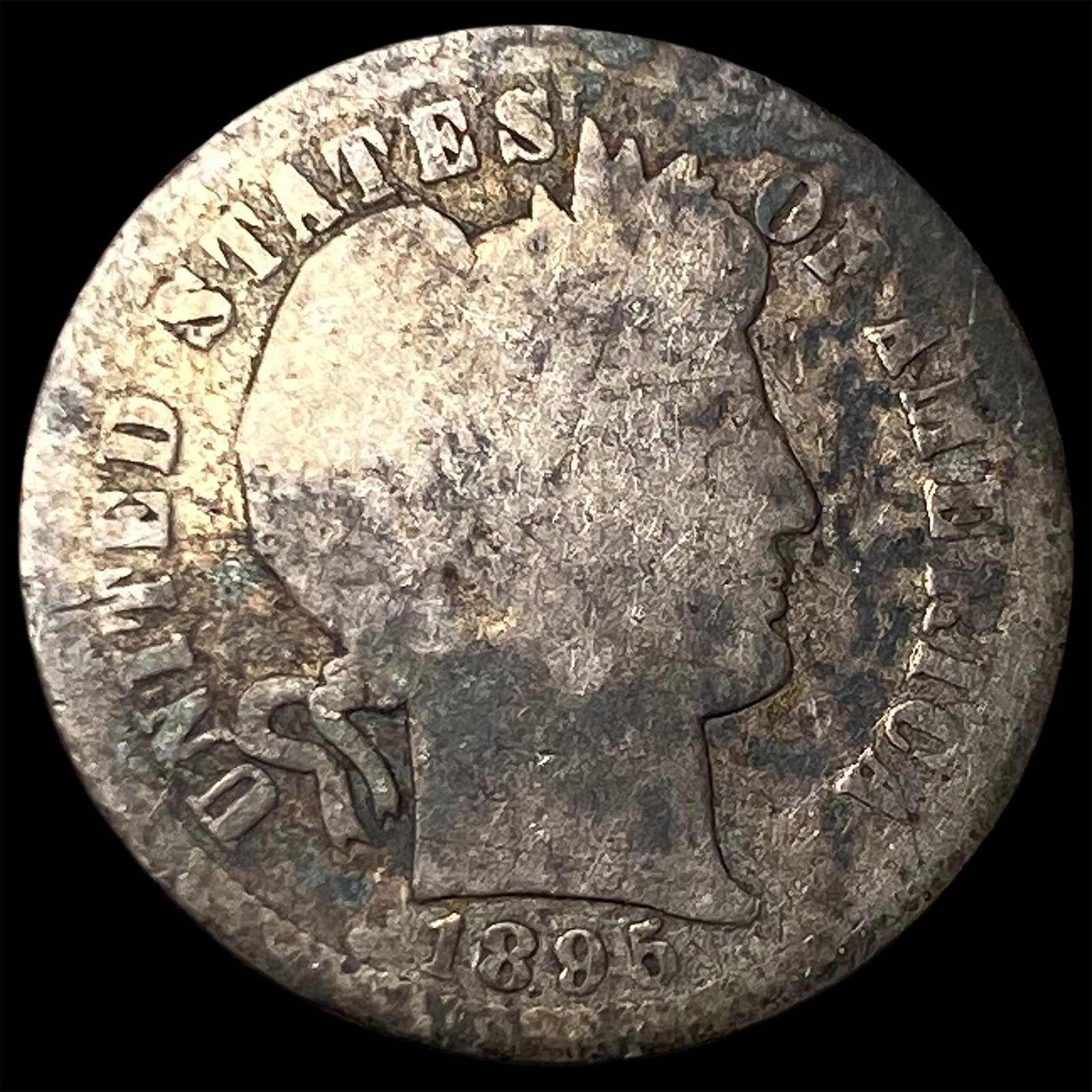 1895-O Silver Barber Dime NICELY CIRCULATED: 1895-O Silver Barber Dime NICELY CIRCULATED