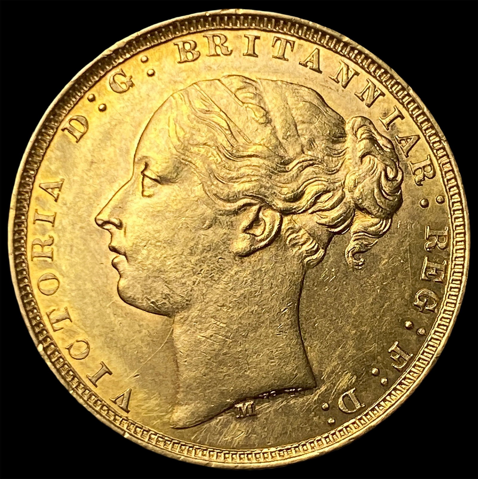 1879-M Gold Sovereign Victoria UNCIRCULATED: 1879-M Gold Sovereign Victoria UNCIRCULATED