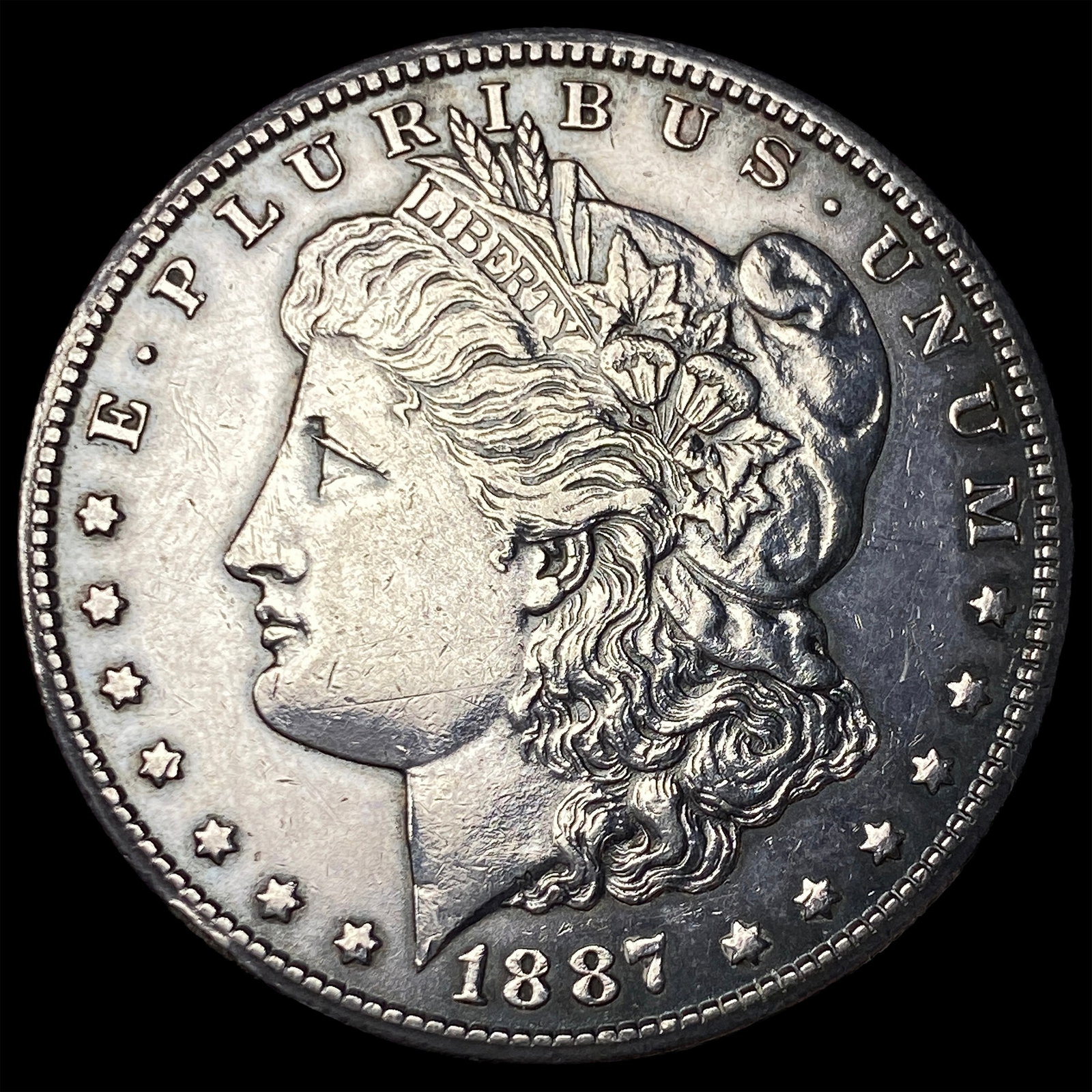 1887-S Silver Morgan Dollar CLOSELY UNCIRCULATED: 1887-S Silver Morgan Dollar CLOSELY UNCIRCULATED