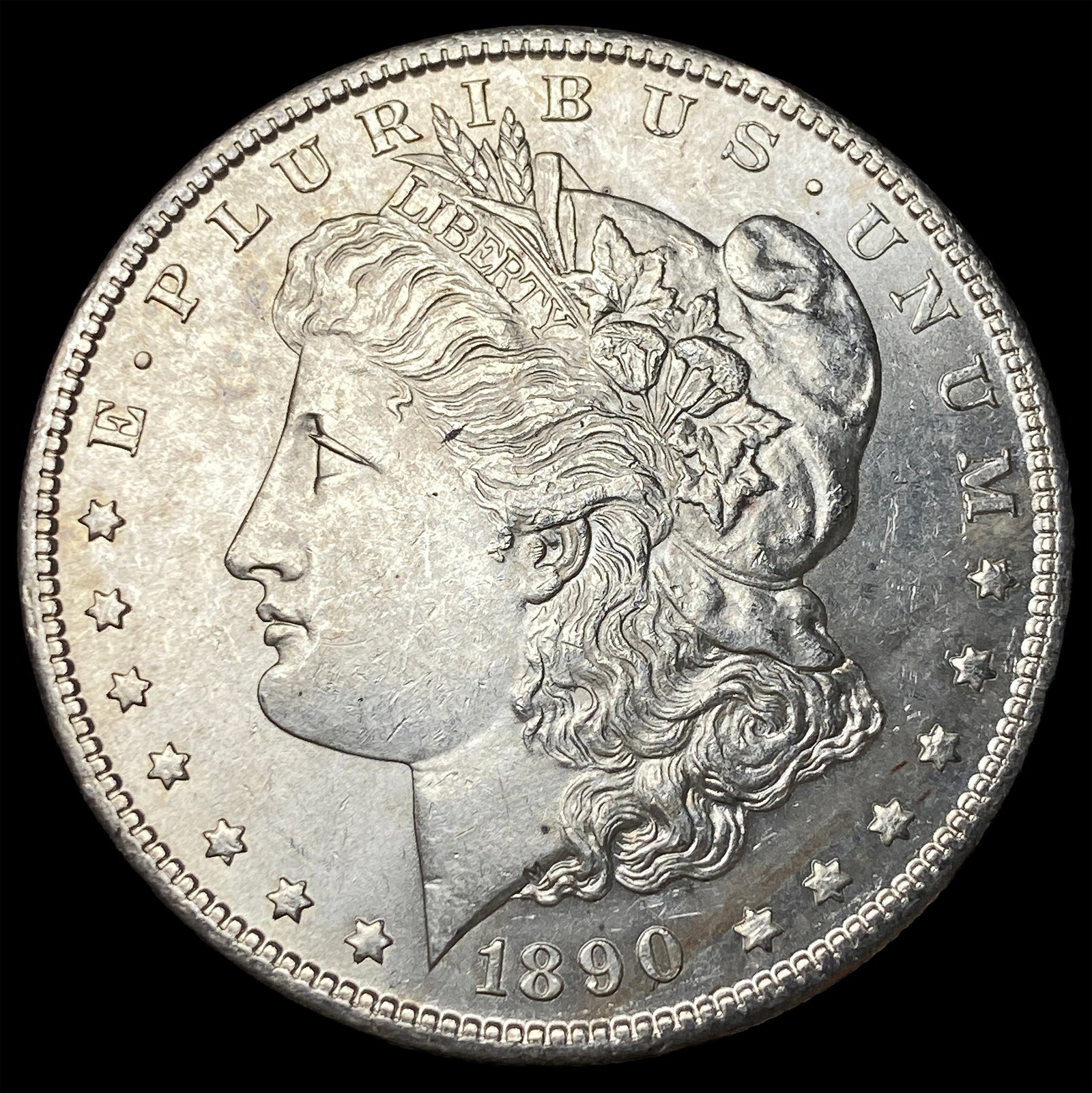 1890-S Silver Morgan Dollar CHOICE AU: 1890-S Silver Morgan Dollar CHOICE AU