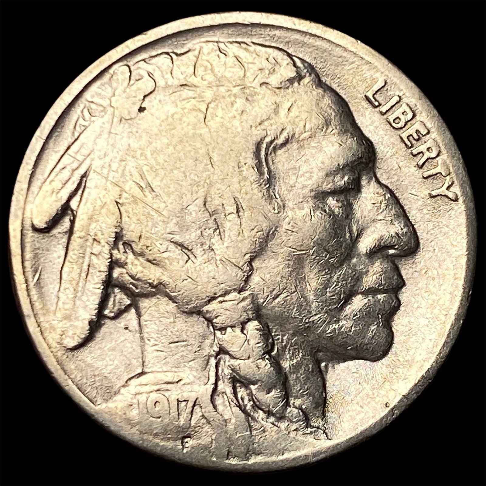 1917-S Buffalo Nickel NEARLY UNCIRCULATED: 1917-S Buffalo Nickel NEARLY UNCIRCULATED