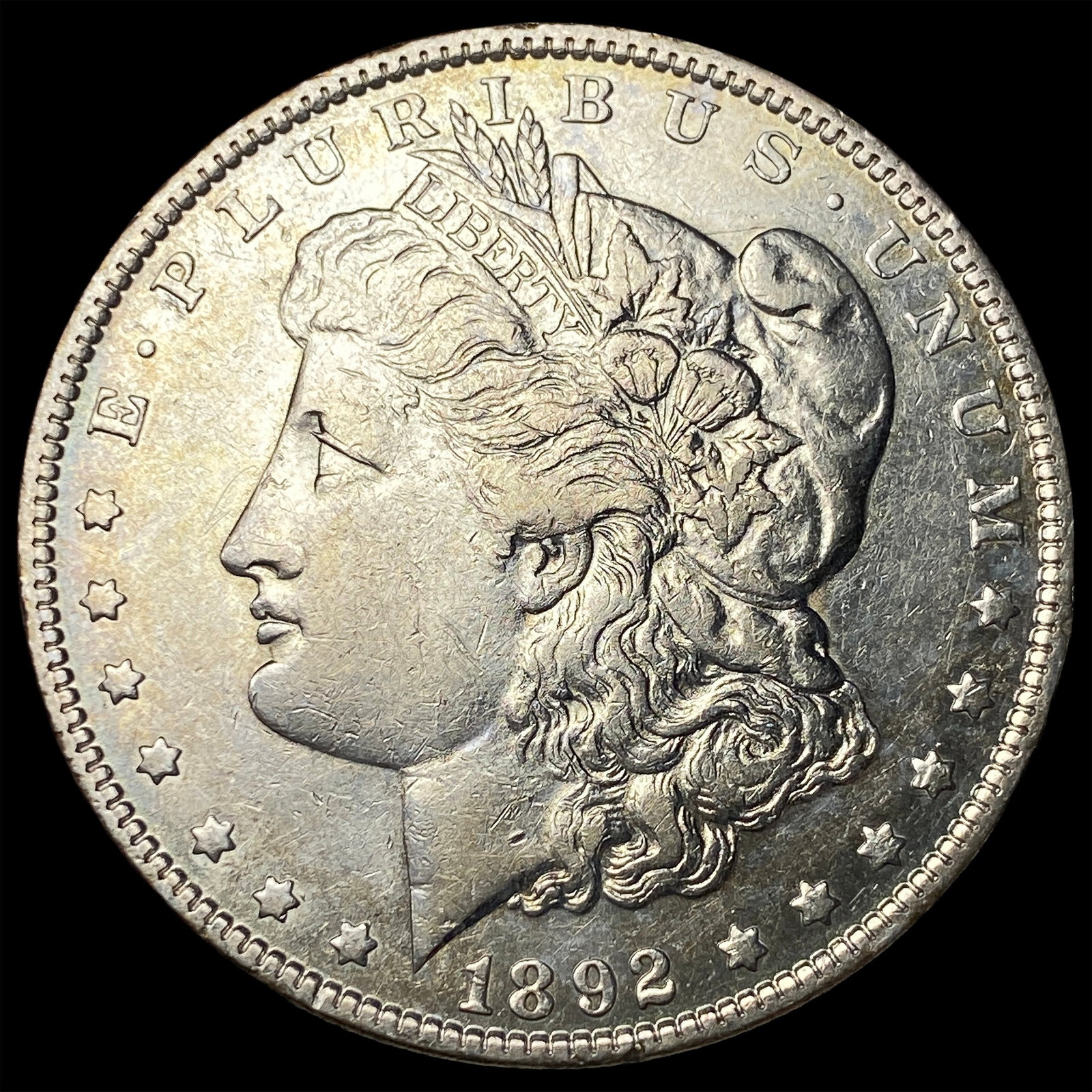1892-S Silver Morgan Dollar CLOSELY UNCIRCULATED: 1892-S Silver Morgan Dollar CLOSELY UNCIRCULATED