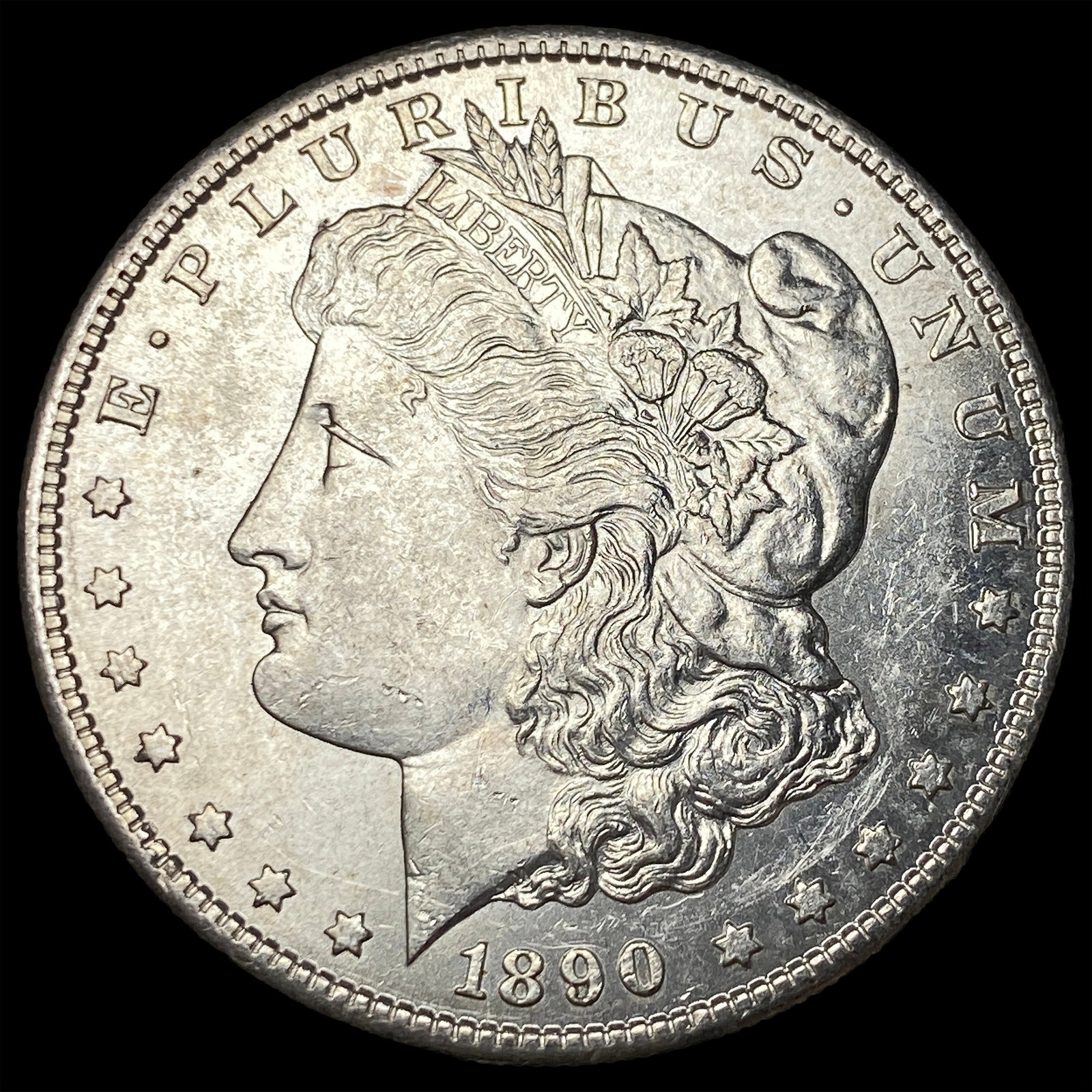 1890-S Silver Morgan Dollar CHOICE AU: 1890-S Silver Morgan Dollar CHOICE AU