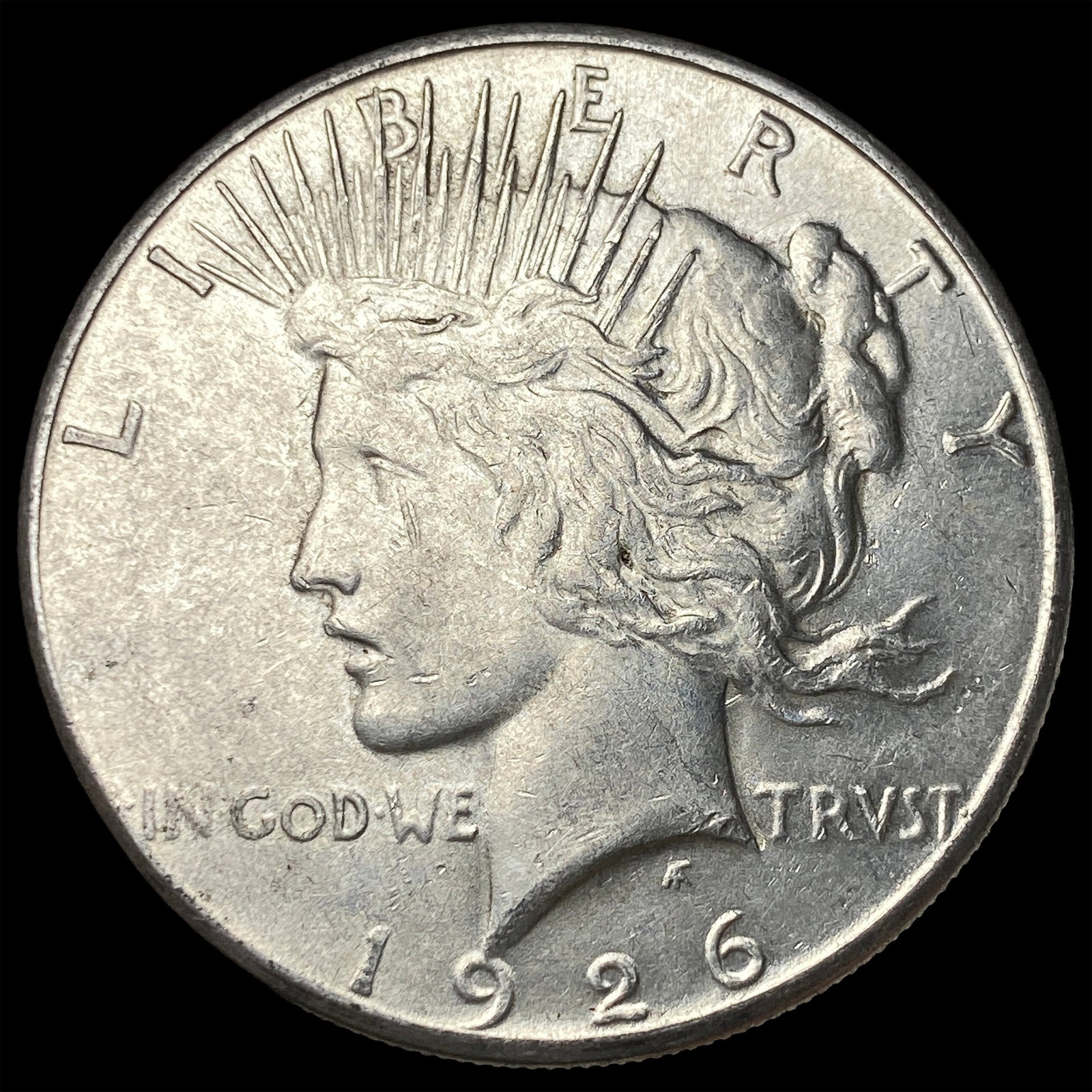 1926-S Silver Peace Dollar CLOSELY UNCIRCULATED: 1926-S Silver Peace Dollar CLOSELY UNCIRCULATED