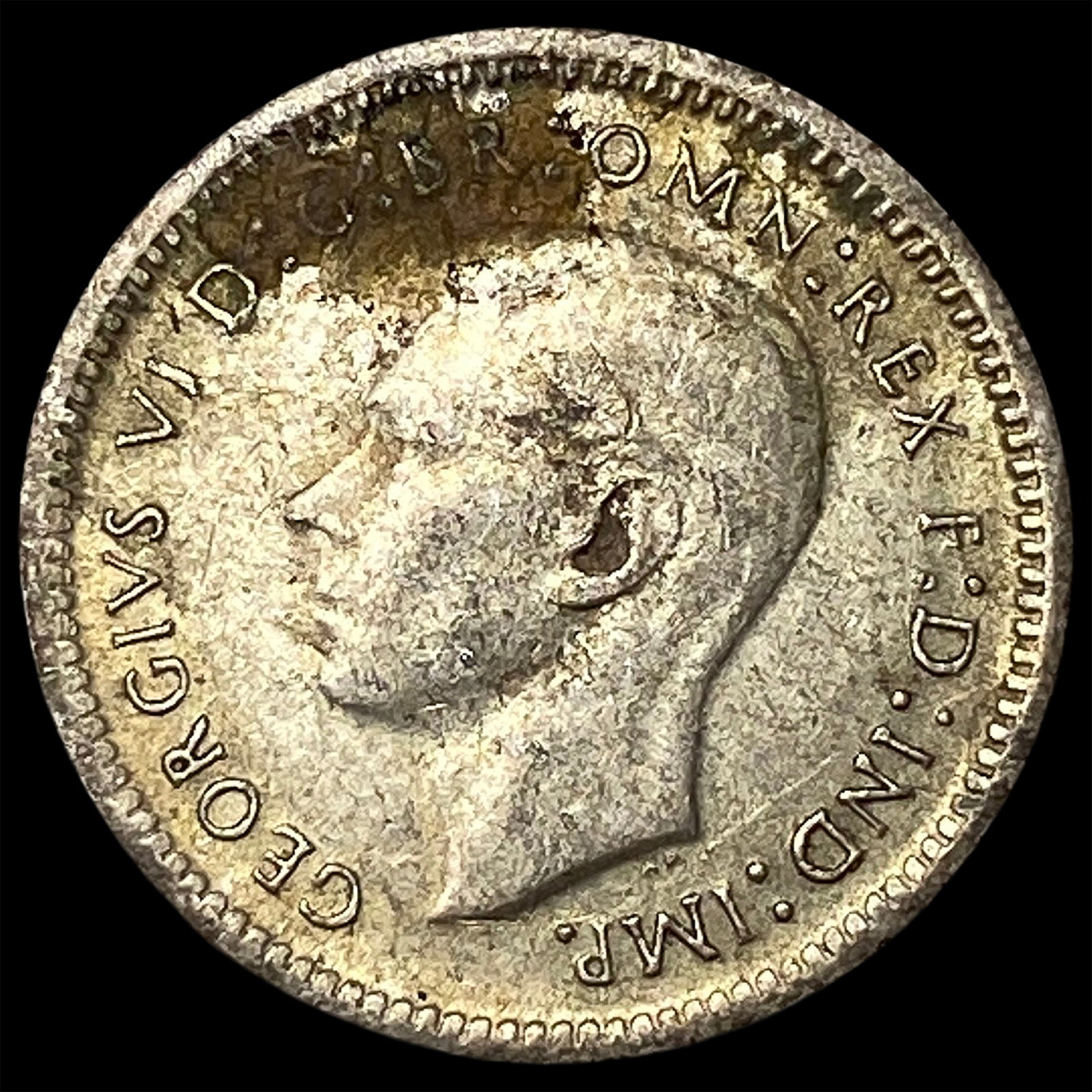 1943 Austailia Silver 3 Pence (1 of 2)