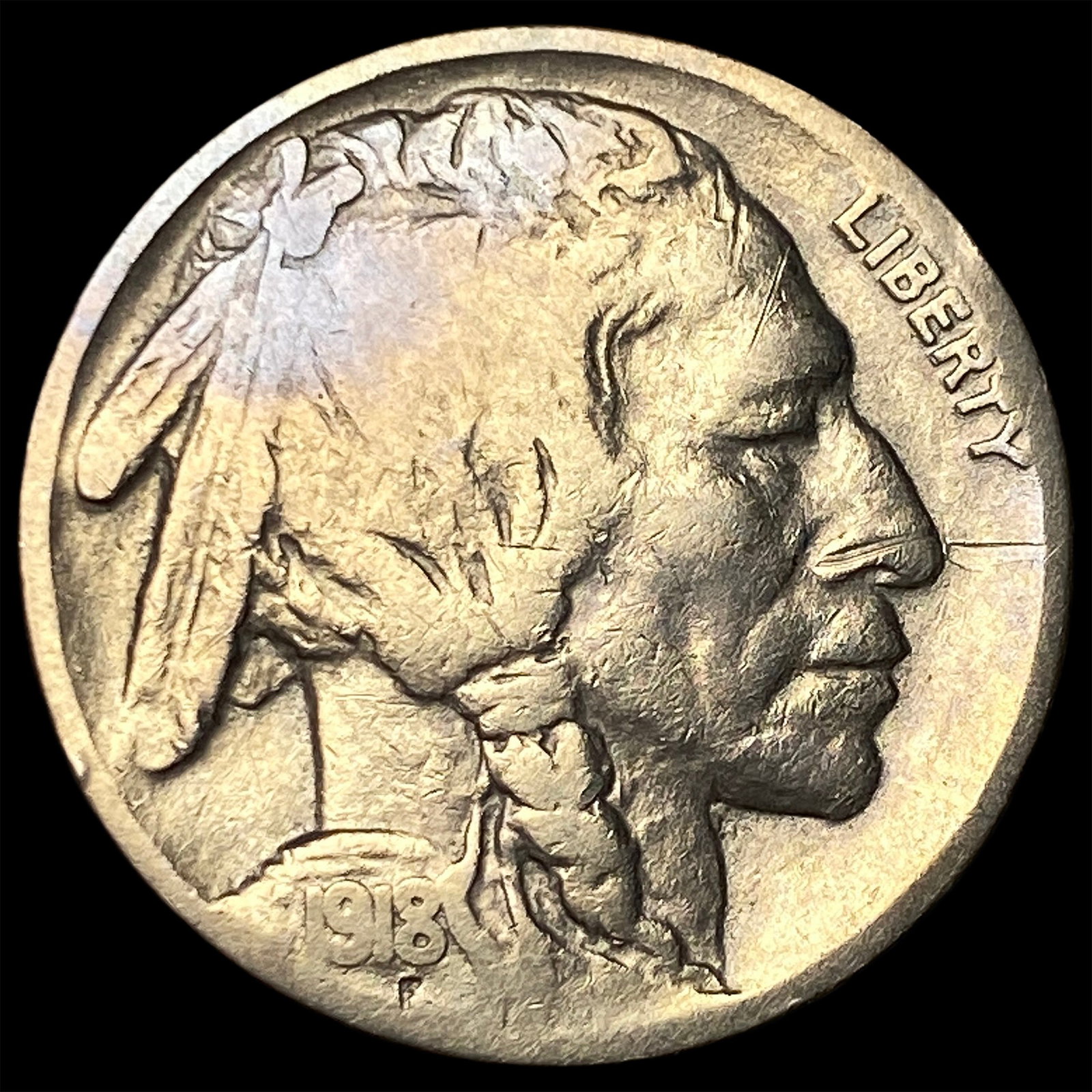 1918-S Buffalo Nickel LIGHTLY CIRCULATED: 1918-S Buffalo Nickel LIGHTLY CIRCULATED