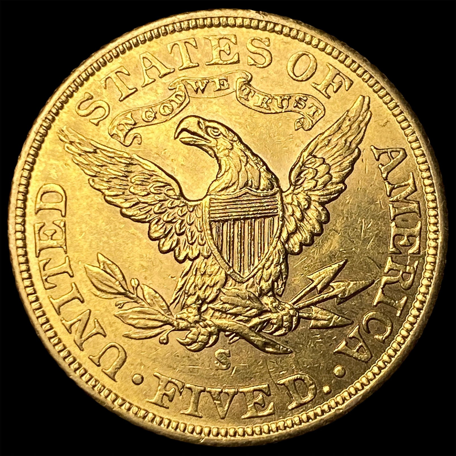 1901-S Gold $5 Liberty Head Half Eagle UNCIRCULATED - 2
