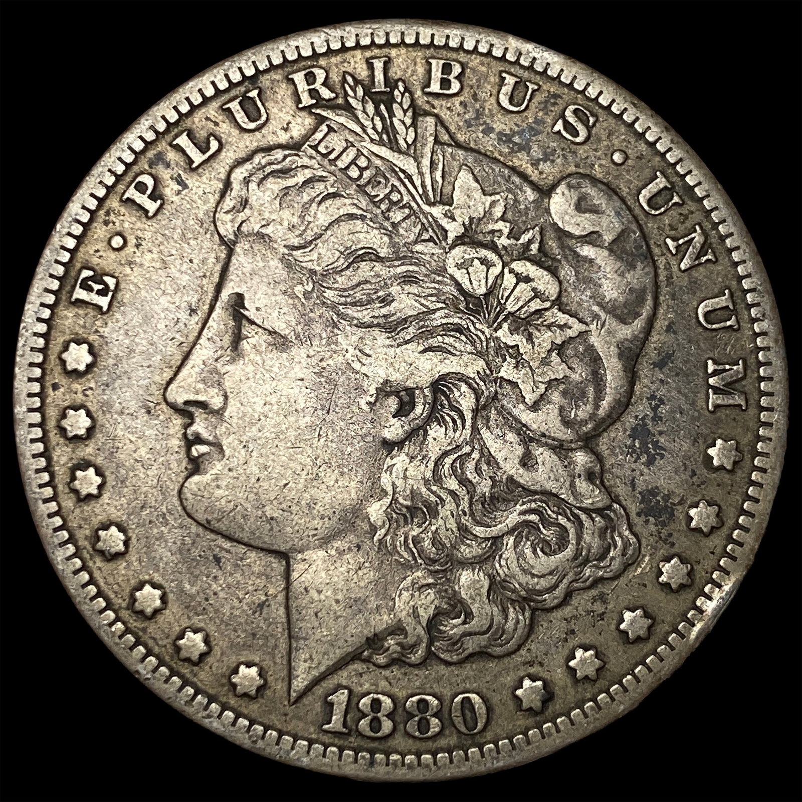 1880-CC Silver Morgan Dollar ABOUT UNCIRCULATED: 1880-CC Silver Morgan Dollar ABOUT UNCIRCULATED