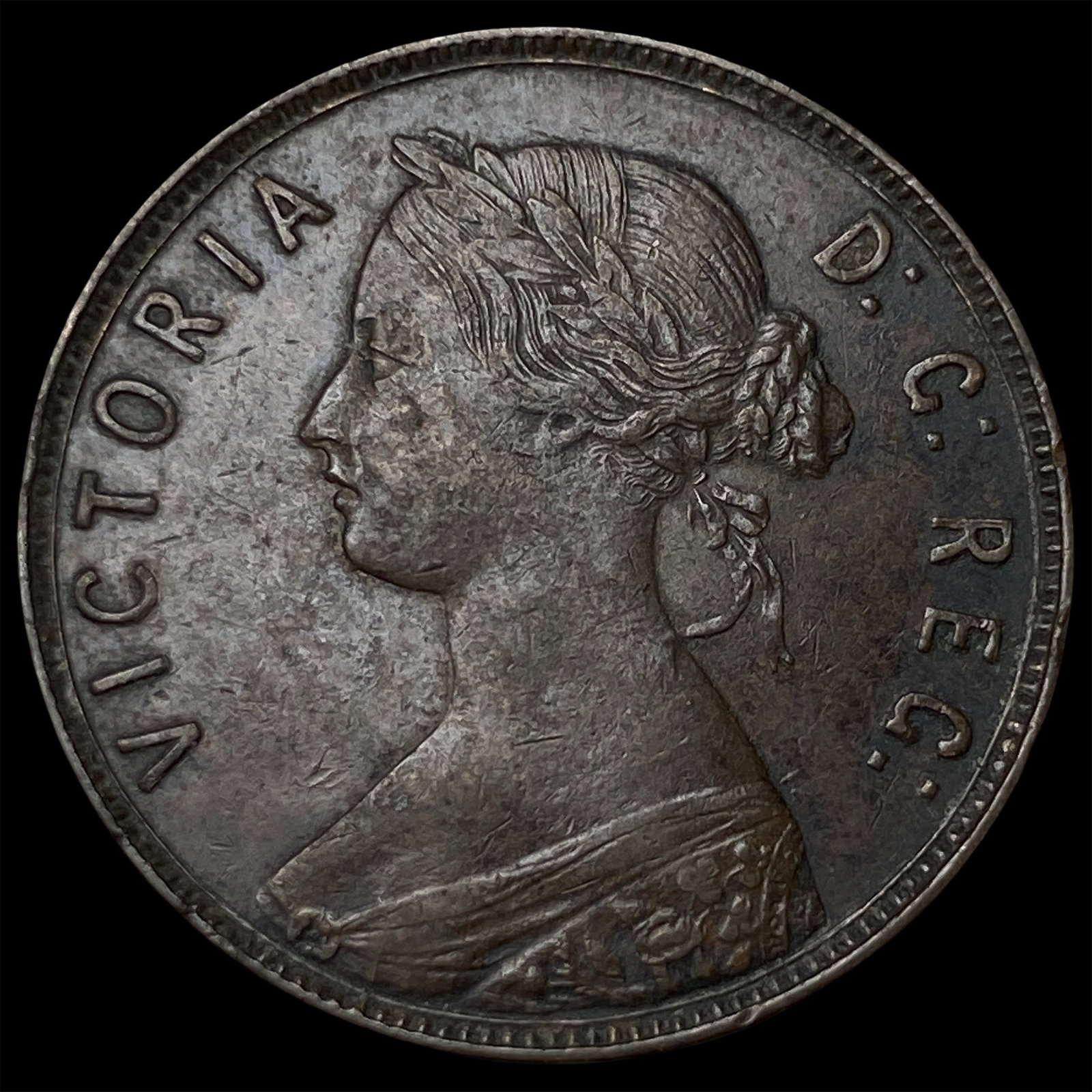 1873 Newfoundland Bronze Large Cent: 1873 Newfoundland Bronze Large Cent