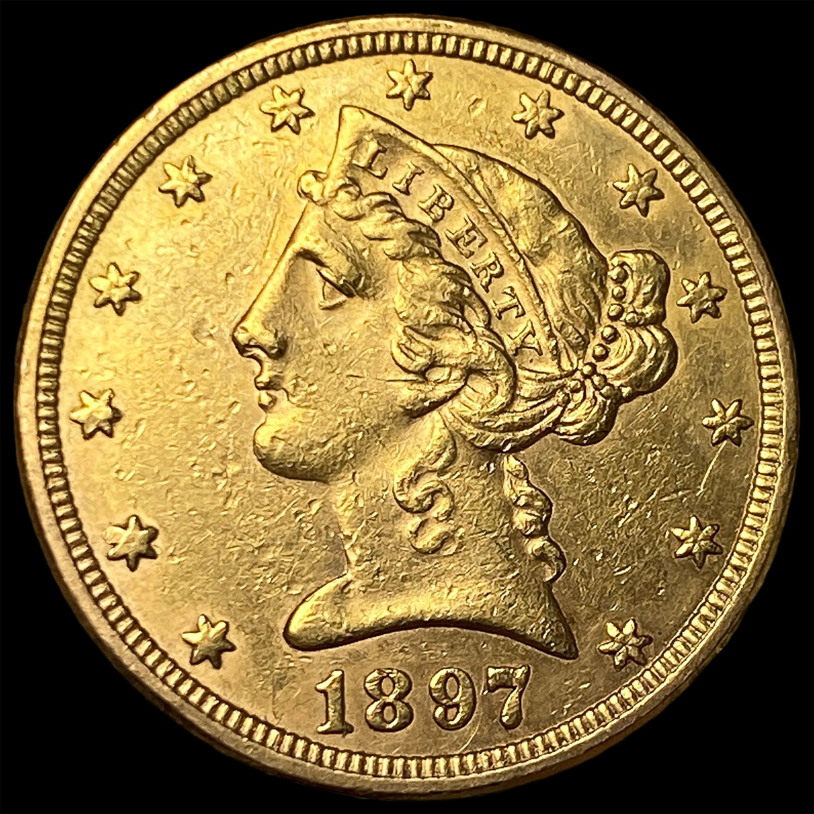 1897 Liberty Head Half Eagle $5 Gold UNCIRCULATED (1 of 2)