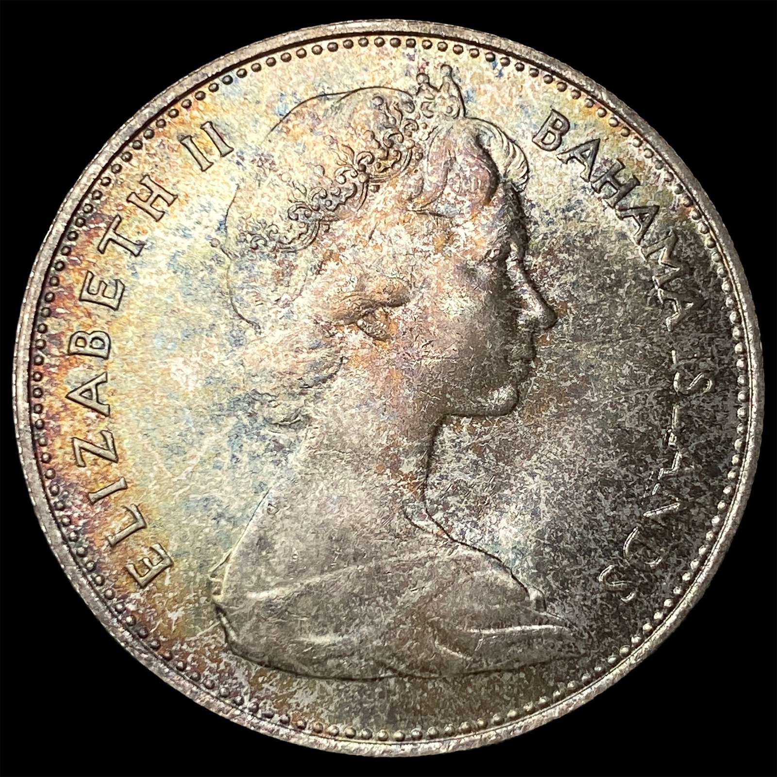 1966 Bahamas Silver Dollar KM 8 (1 of 2)