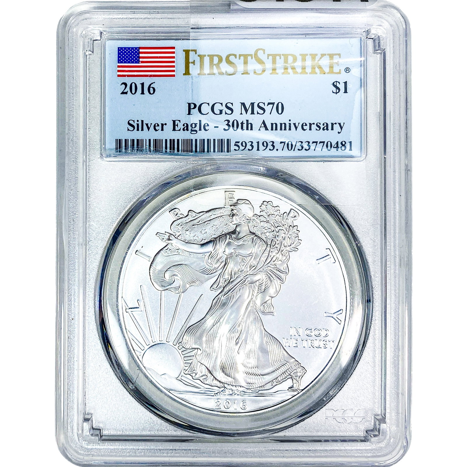 2016 Silver Eagle PCGS MS70 (1 of 2)
