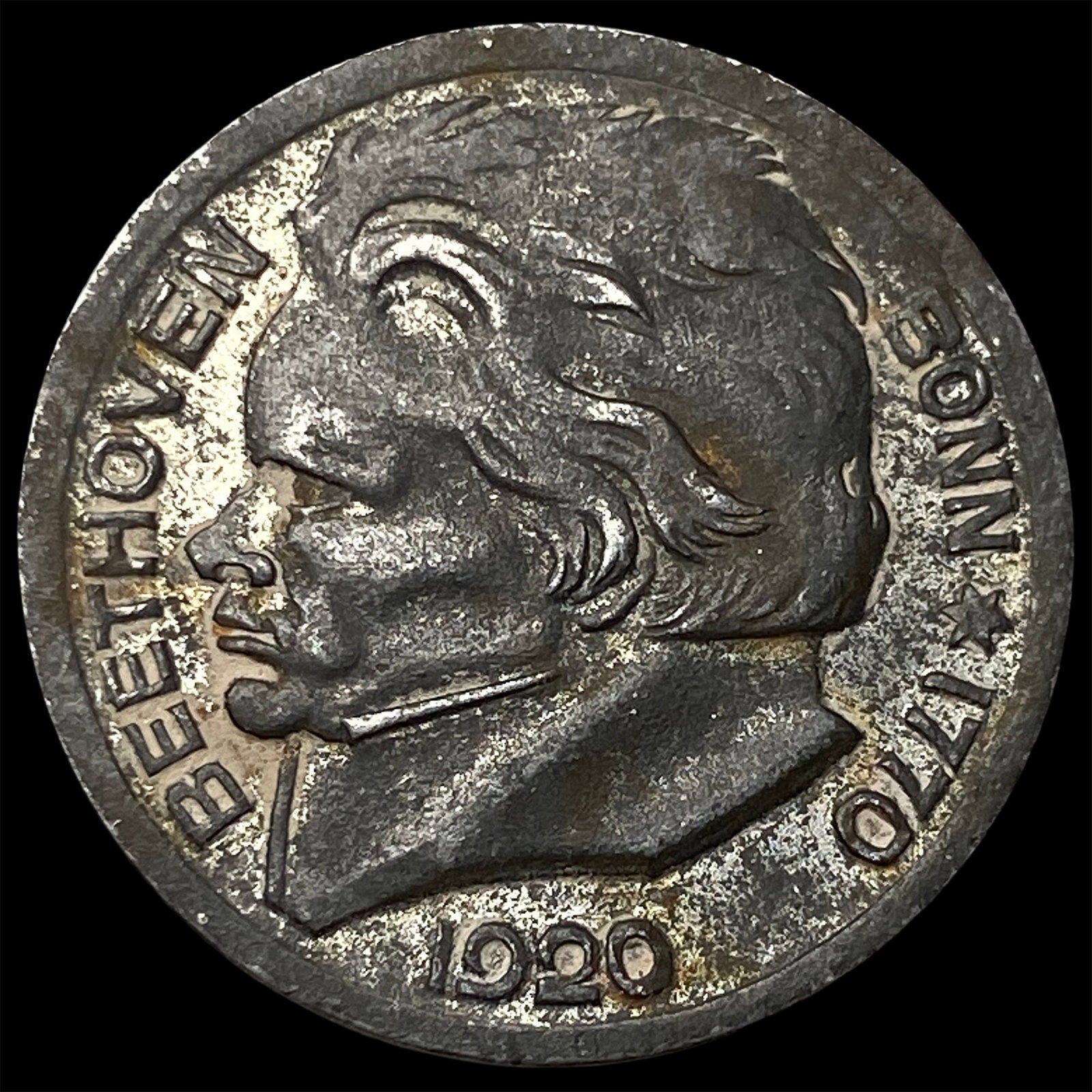 1920 Germany Dtaot Bonn 10 Pfenning Beethoven (1 of 2)