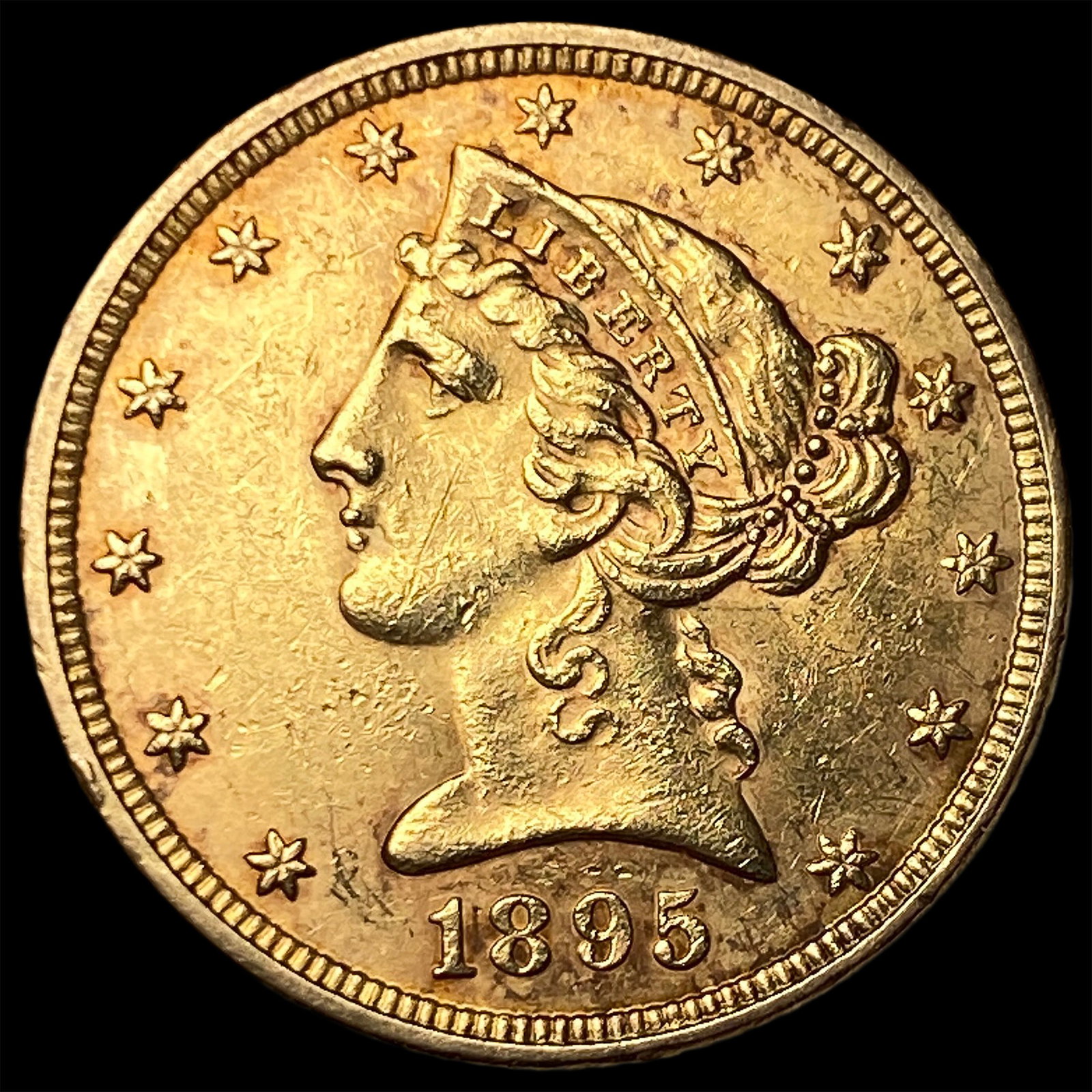 1895 Liberty Head Half Eagle $5 Gold UNCIRCULATED: 1895 Liberty Head Half Eagle $5 Gold UNCIRCULATED