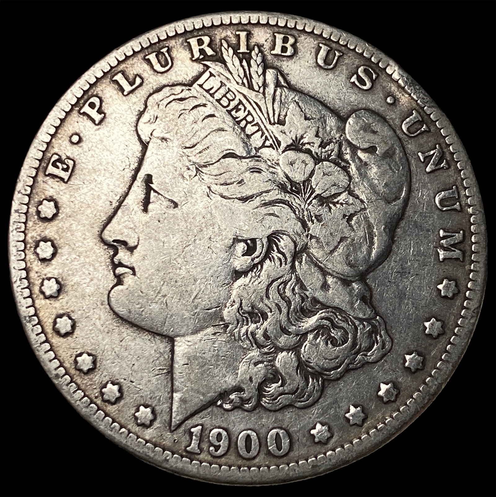 1900-S Silver Morgan Dollar LIGHTLY CIRCULATED: 1900-S Silver Morgan Dollar LIGHTLY CIRCULATED