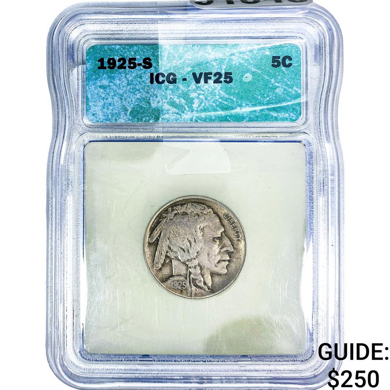 1925-S Buffalo Nickel ICG VF25 (1 of 2)