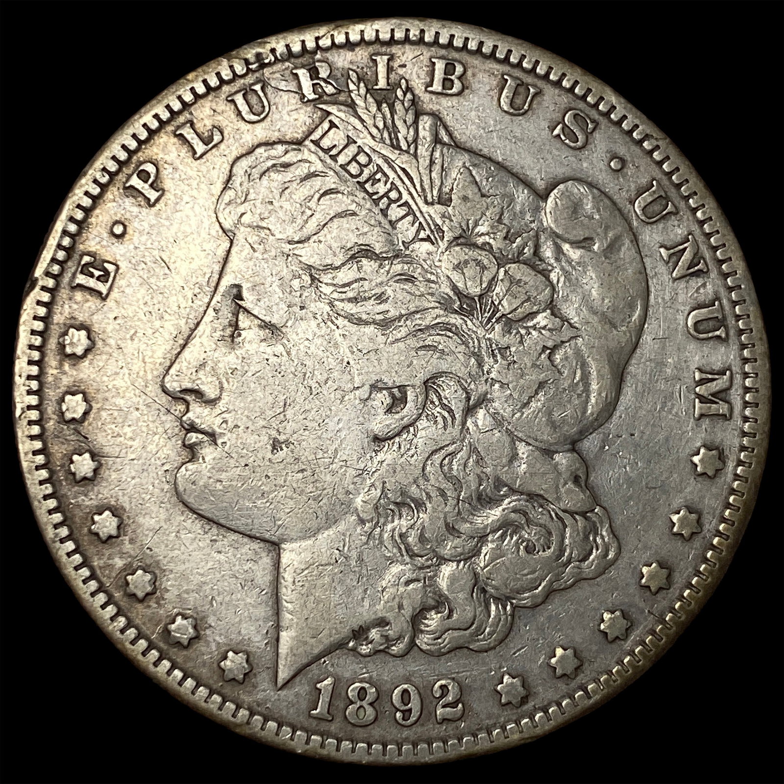 1892-S Silver Morgan Dollar LIGHTLY CIRCULATED: 1892-S Silver Morgan Dollar LIGHTLY CIRCULATED