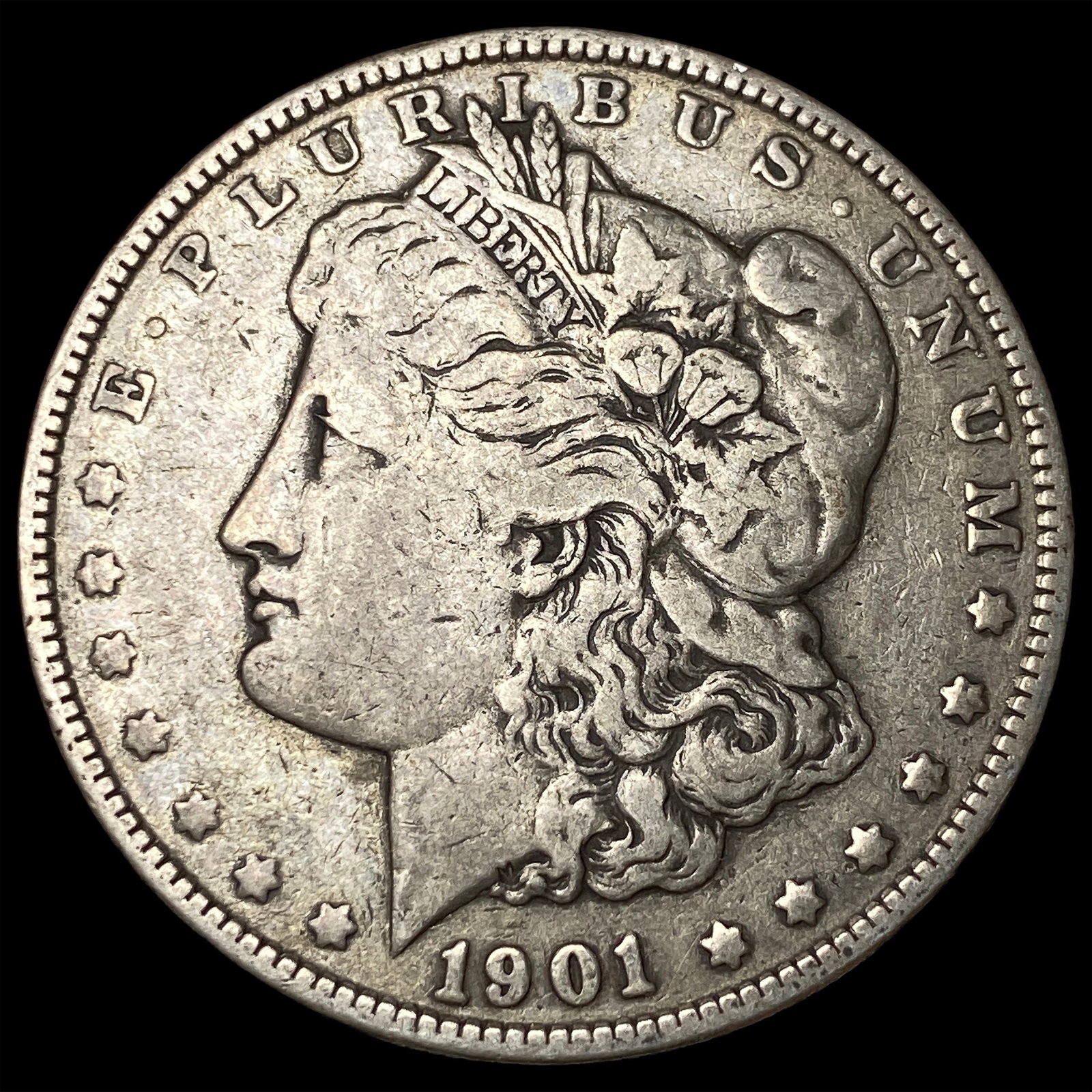 1901 Silver Morgan Dollar NEARLY UNCIRCULATED: 1901 Silver Morgan Dollar NEARLY UNCIRCULATED