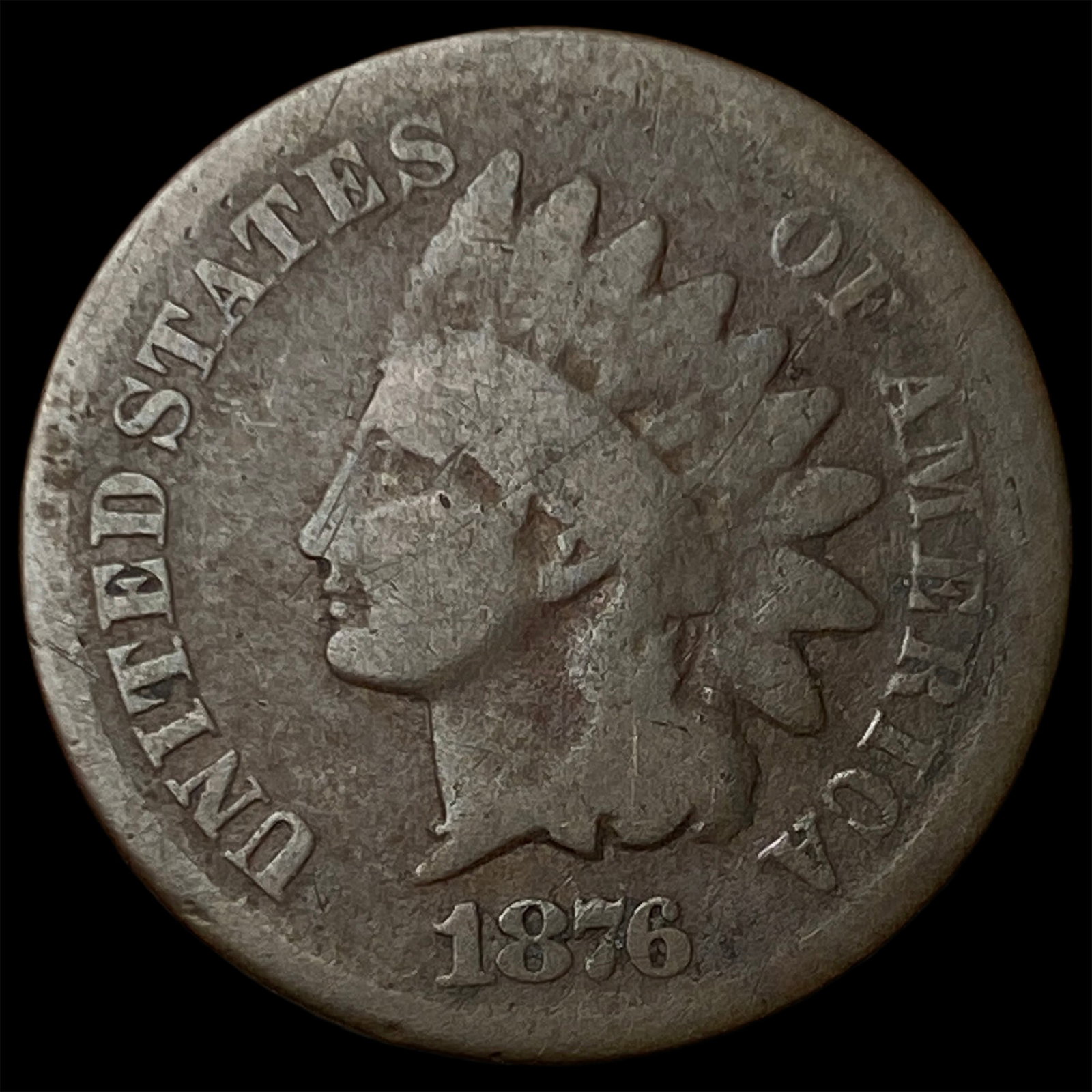 1876 Indian Head Cent NICELY CIRCULATED: 1876 Indian Head Cent NICELY CIRCULATED