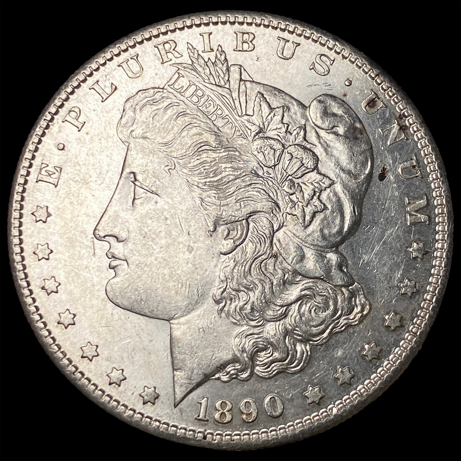 1890-S Silver Morgan Dollar CHOICE AU: 1890-S Silver Morgan Dollar CHOICE AU