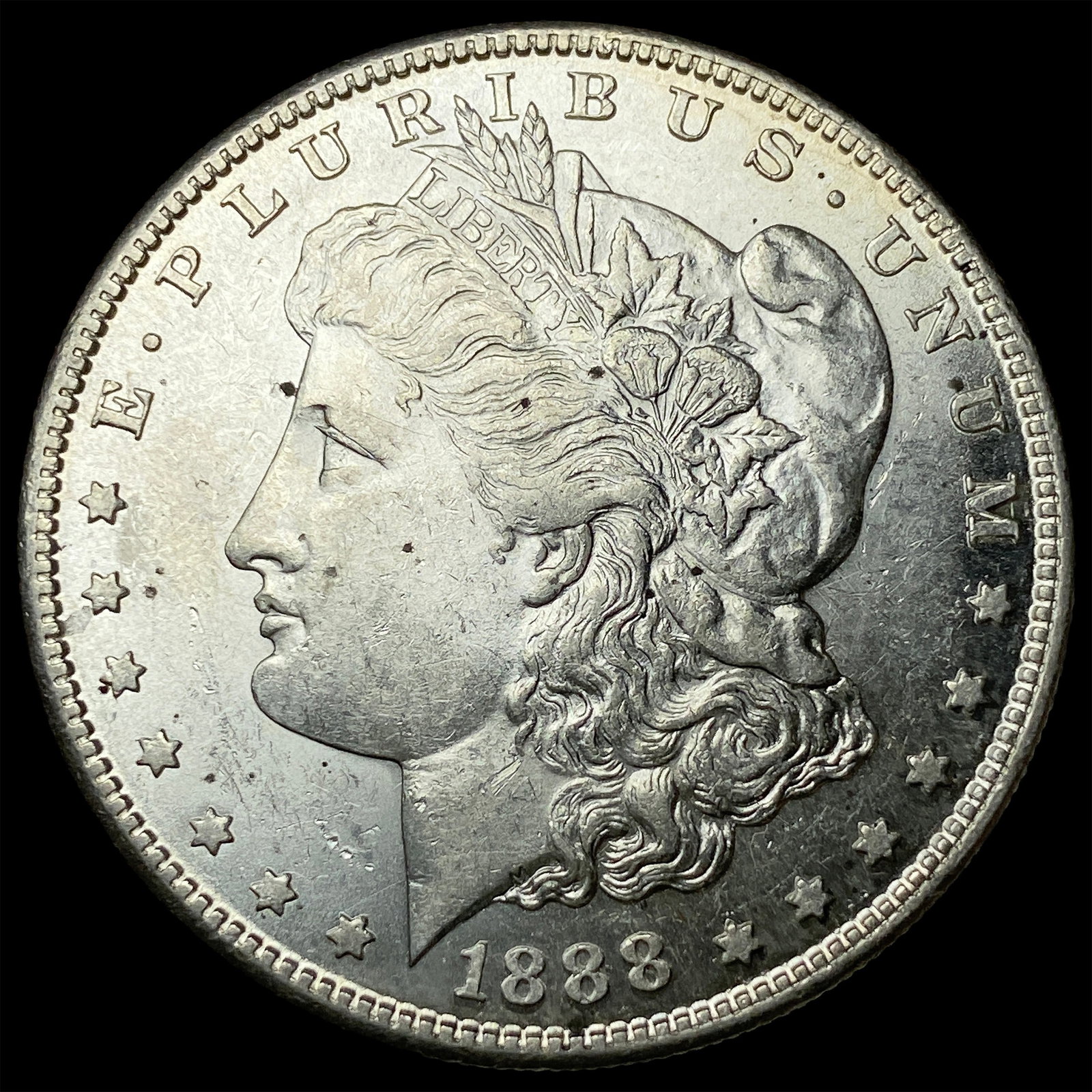 1888-S Silver Morgan Dollar CHOICE AU: 1888-S Silver Morgan Dollar CHOICE AU