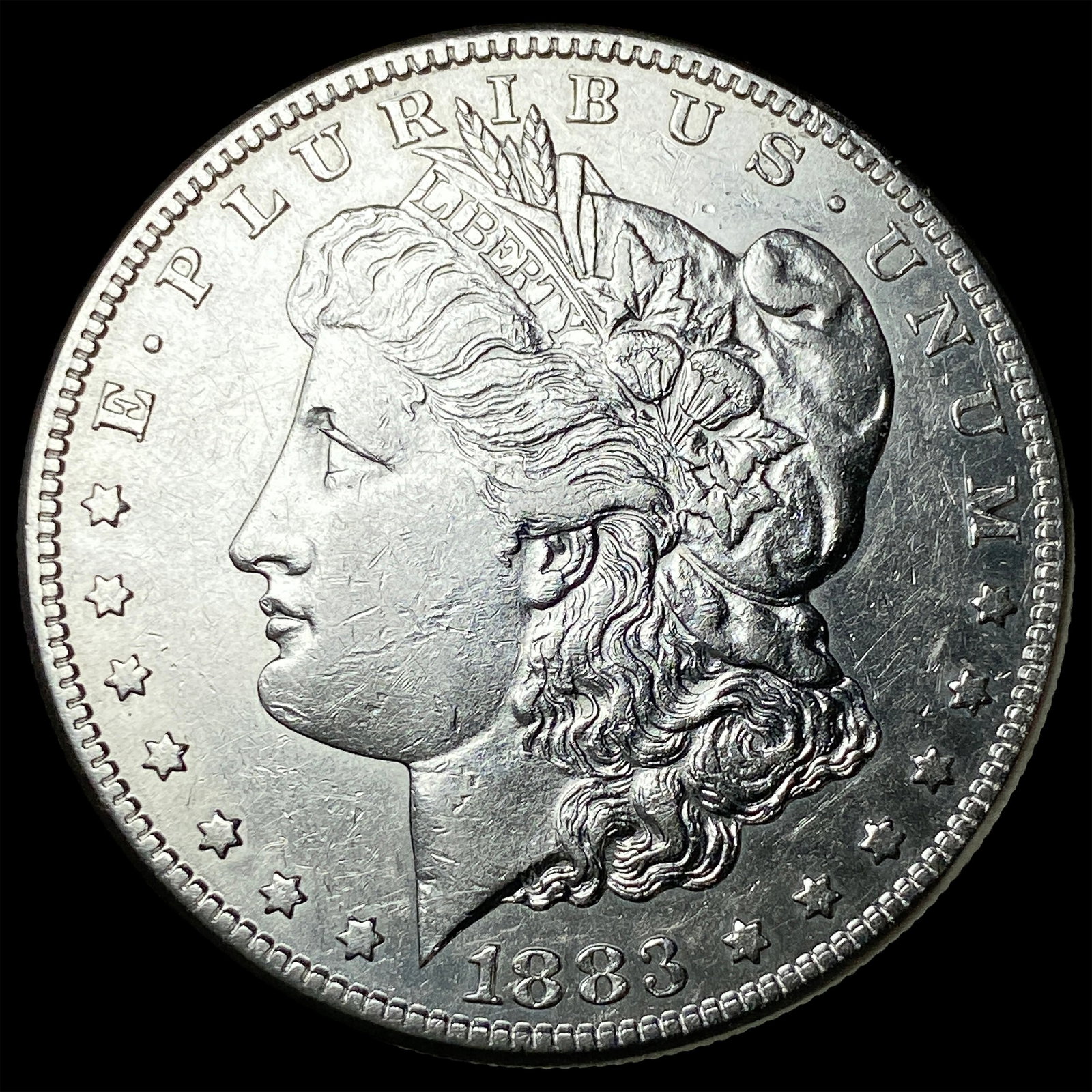 1883-S Silver Morgan Dollar CLOSELY UNCIRCULATED: 1883-S Silver Morgan Dollar CLOSELY UNCIRCULATED