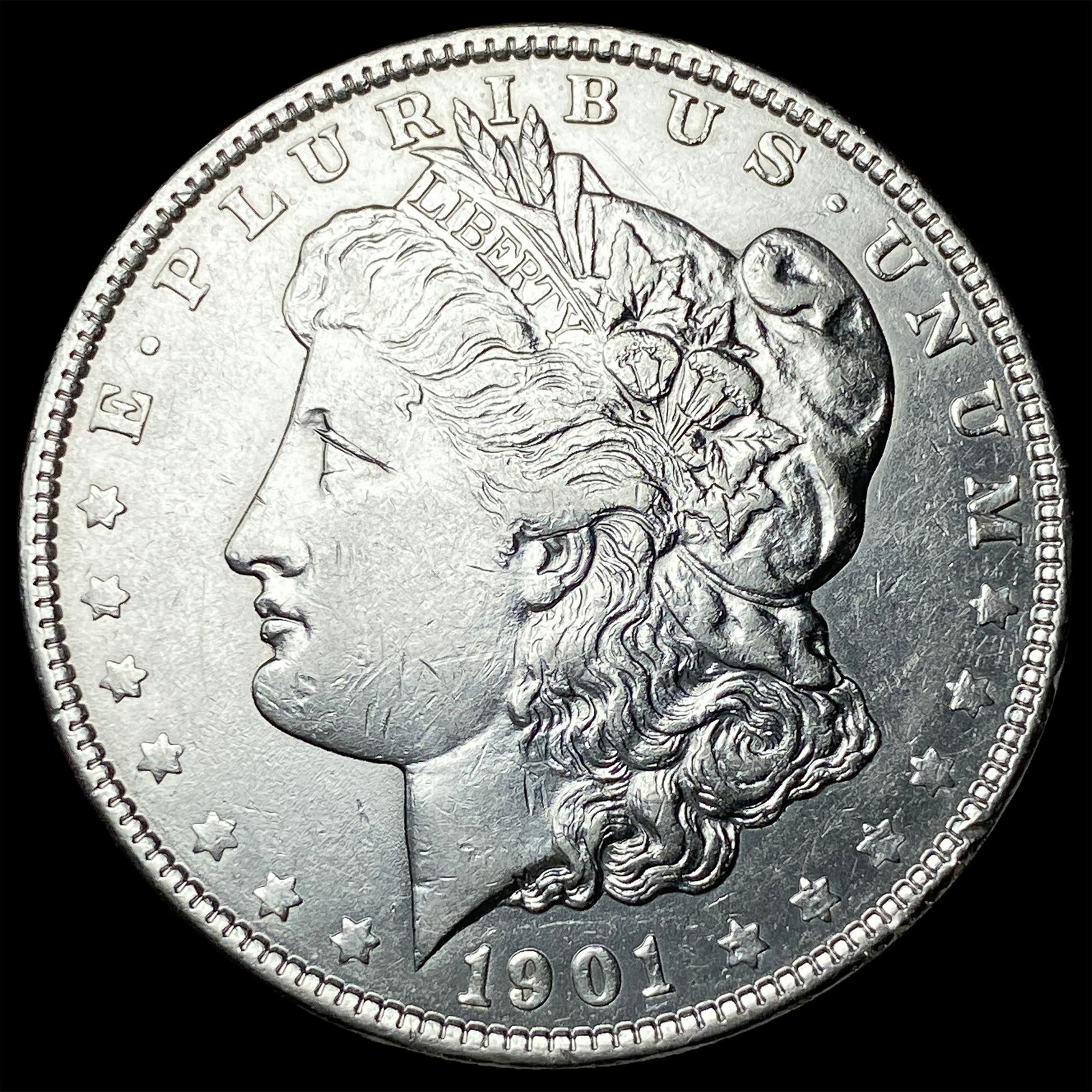 1901 Morgan Silver Dollar CLOSELY UNCIRCULATED: 1901 Morgan Silver Dollar CLOSELY UNCIRCULATED