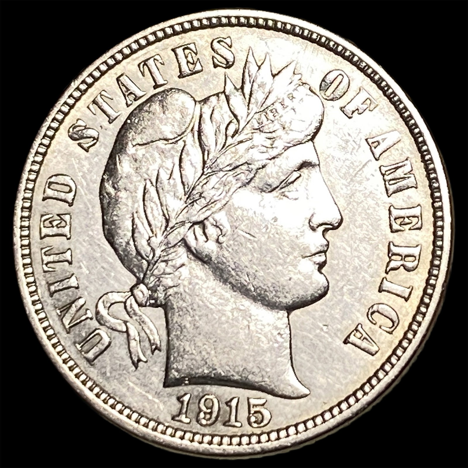 1915 Silver Barber Dime CLOSELY UNCIRCULATED: 1915 Silver Barber Dime CLOSELY UNCIRCULATED