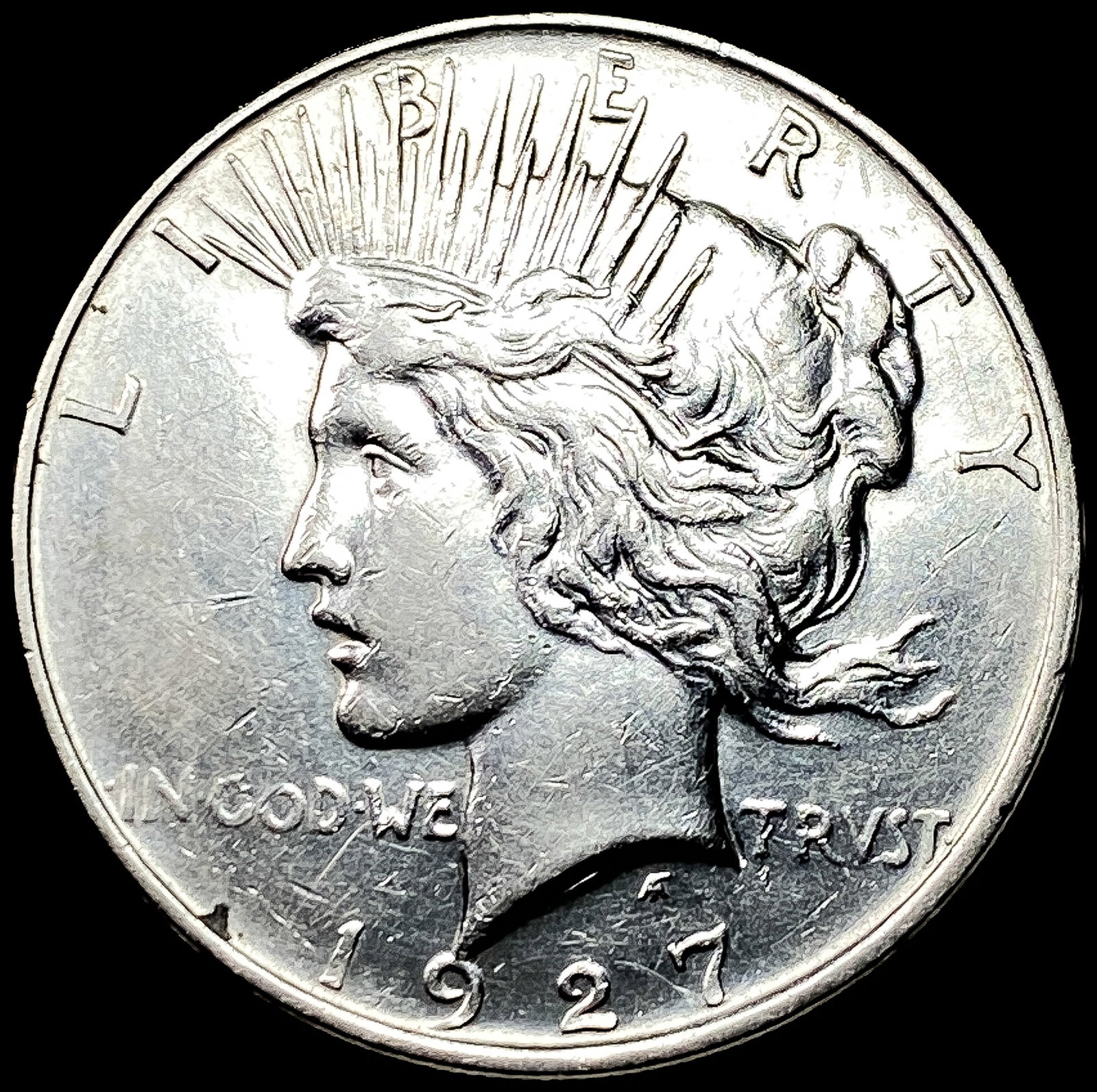 1927 Peace Silver Dollar CLOSELY UNCIRCULATED: 1927 Peace Silver Dollar CLOSELY UNCIRCULATED
