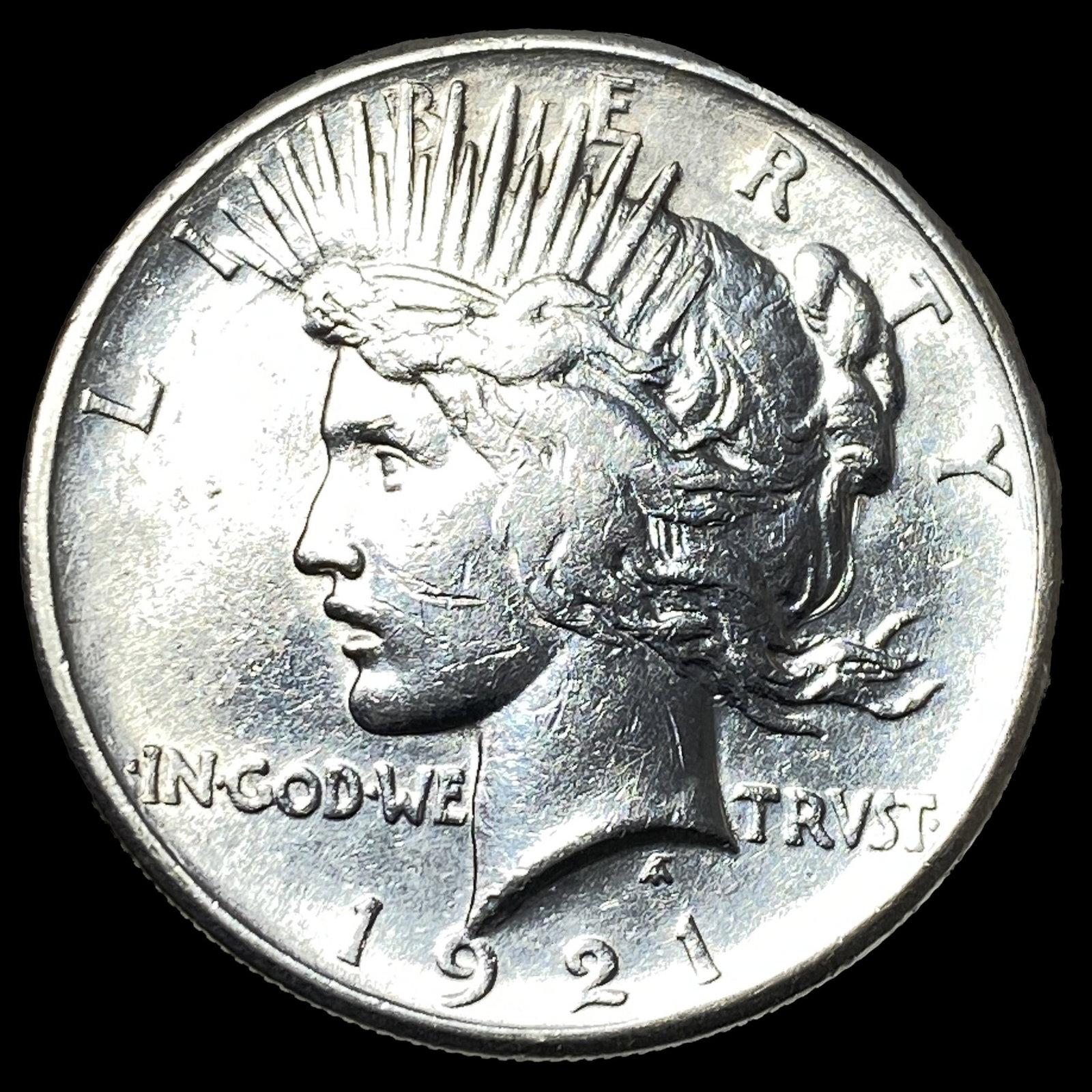 1921 Silver Peace Dollar CLOSELY UNCIRCULATED: 1921 Silver Peace Dollar CLOSELY UNCIRCULATED