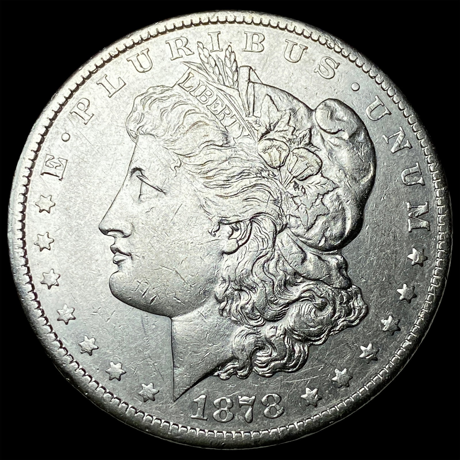 1878-CC Silver Morgan Dollar NEARLY UNCIRCULATED: 1878-CC Silver Morgan Dollar NEARLY UNCIRCULATED
