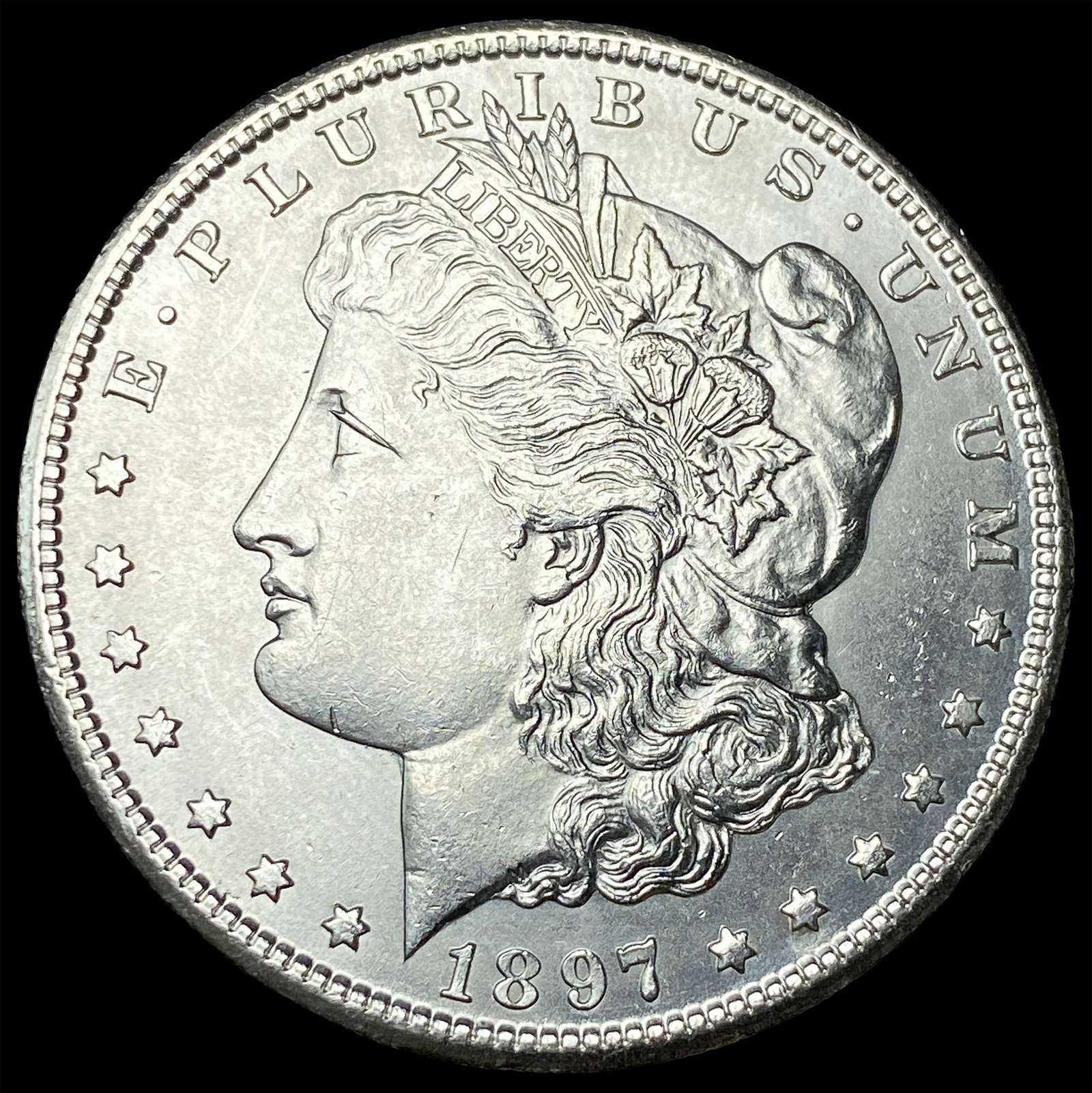 1897-S Silver Morgan Dollar CHOICE BU (1 of 2)