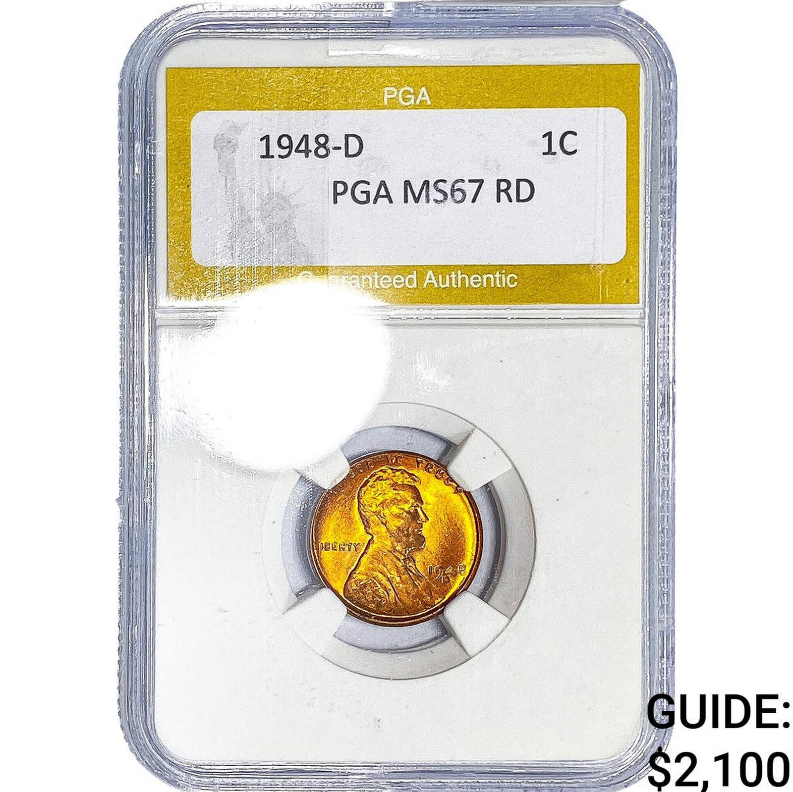 1948-D Wheat Cent PGA MS67 RD (1 of 2)
