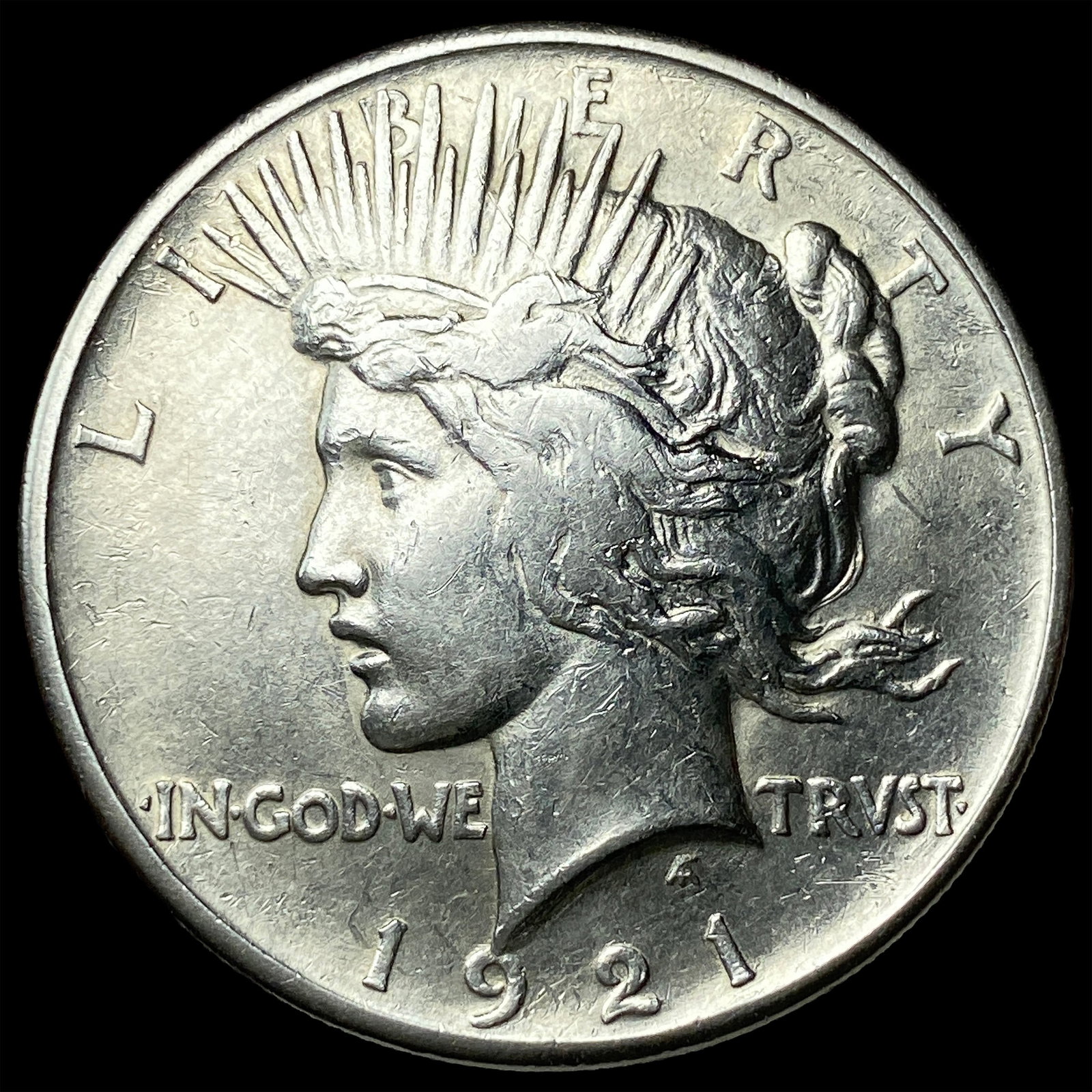 1921 Silver Peace Dollar CHOICE AU: 1921 Silver Peace Dollar CHOICE AU