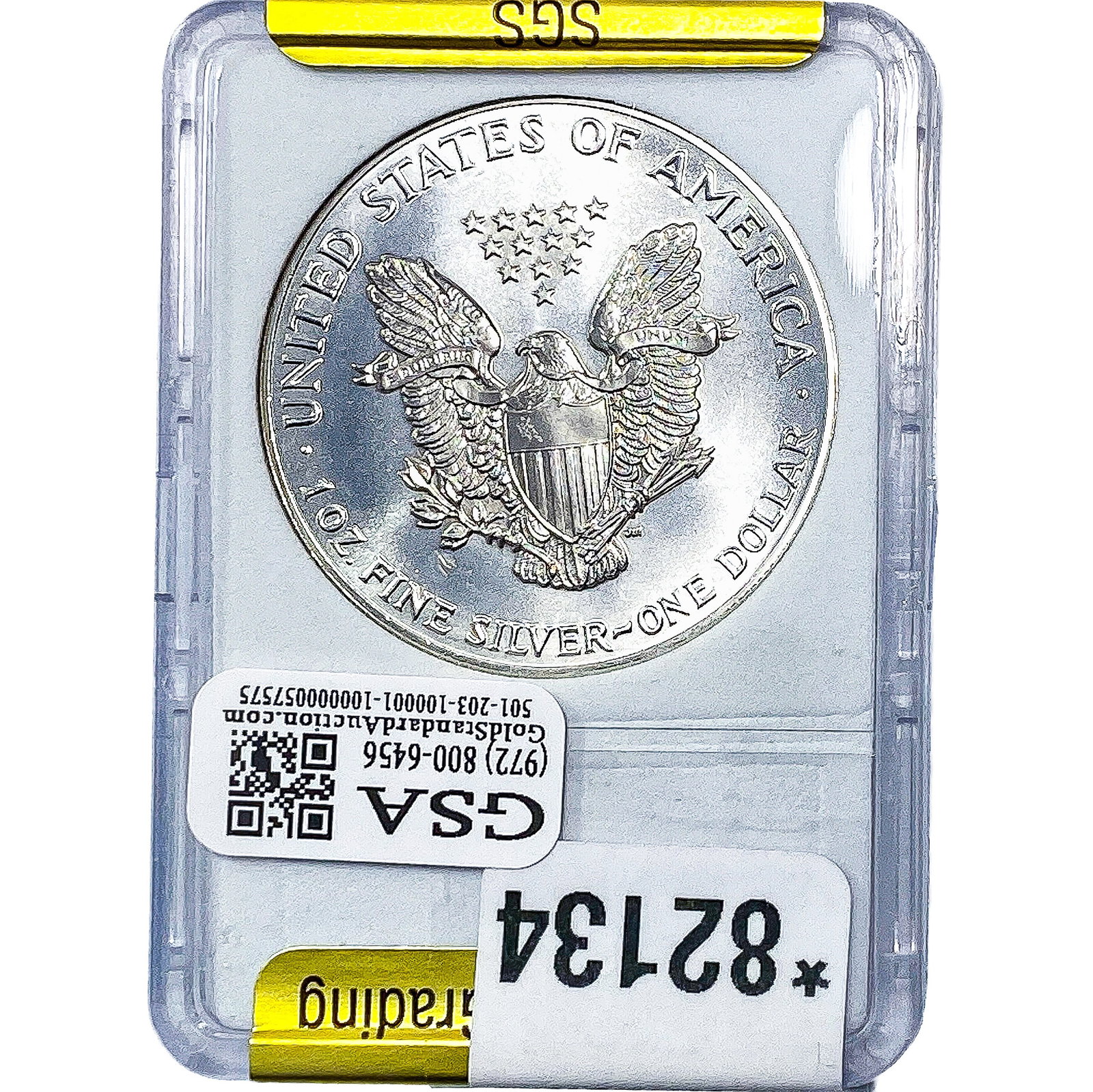 1986 Silver Eagle SGS MS70 - 2