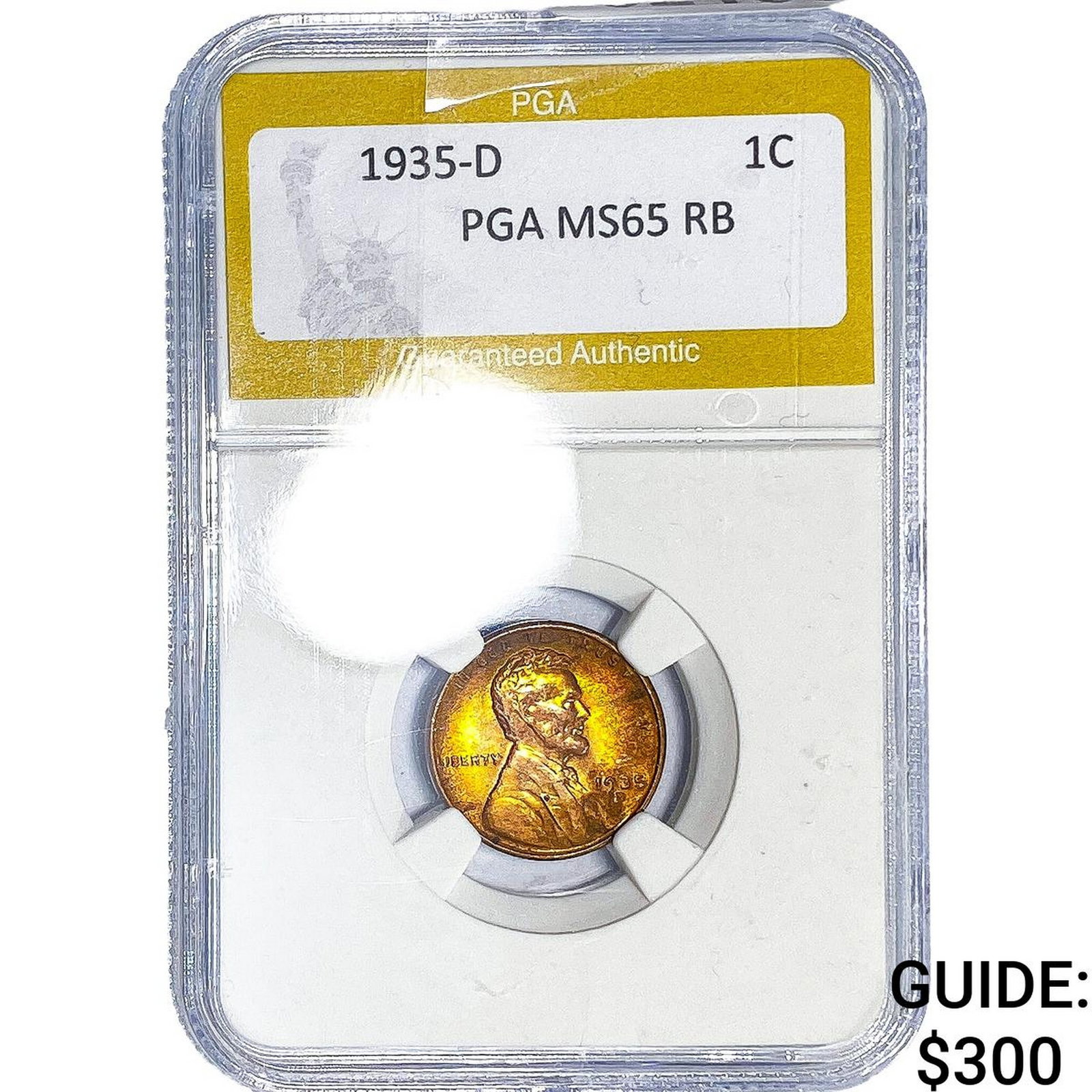 1935-D Wheat Cent PGA MS65 RB (1 of 2)