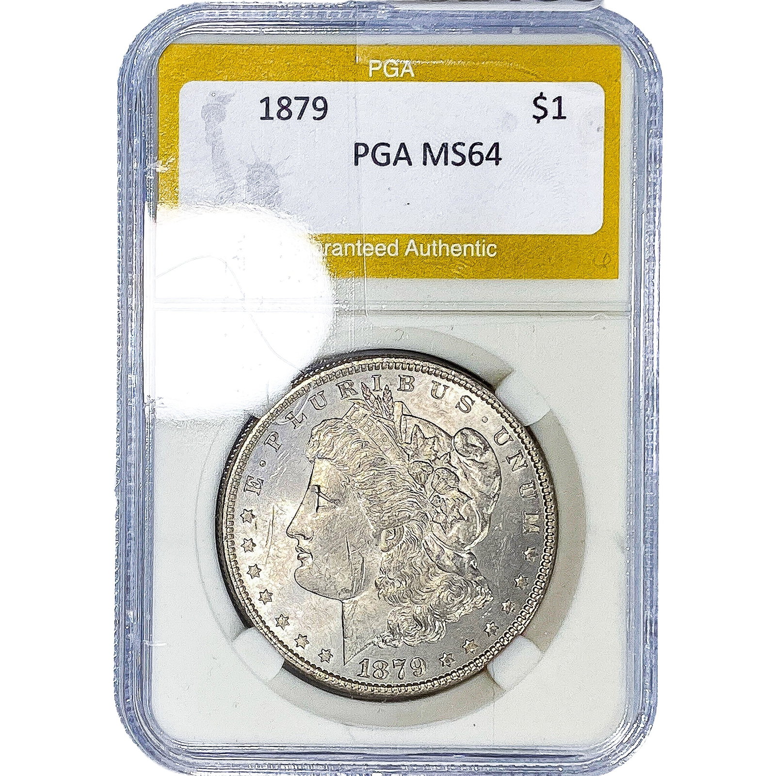 1879 Morgan Silver Dollar PGA MS64: 1879 Morgan Silver Dollar PGA MS64