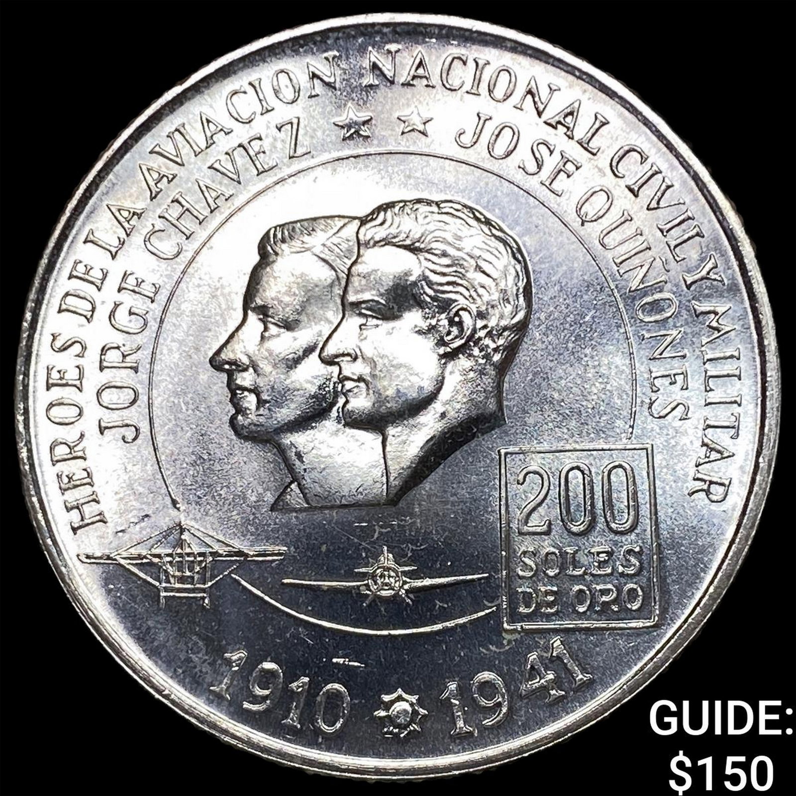 1975 Peru Silver 200 Soles KM 262: 1975 Peru Silver 200 Soles KM 262