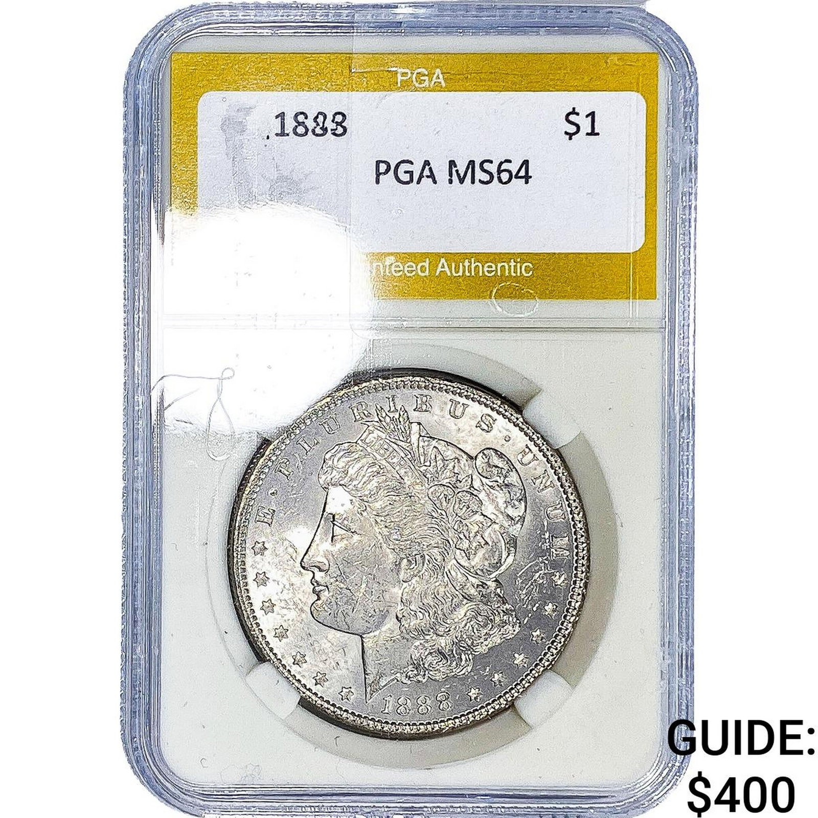 1888 Morgan Silver Dollar PGA MS64: 1888 Morgan Silver Dollar PGA MS64