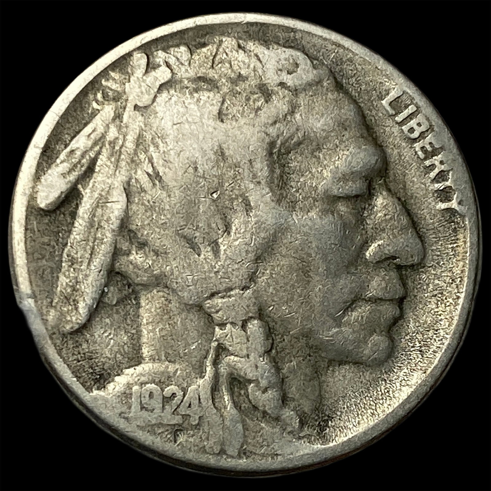 1924-S Buffalo Nickel NICELY CIRCULATED (1 of 2)