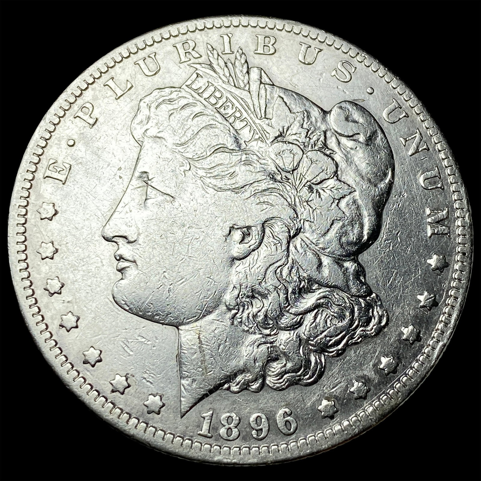 1896-S Silver Morgan Dollar NEARLY UNCIRCULATED: 1896-S Silver Morgan Dollar NEARLY UNCIRCULATED