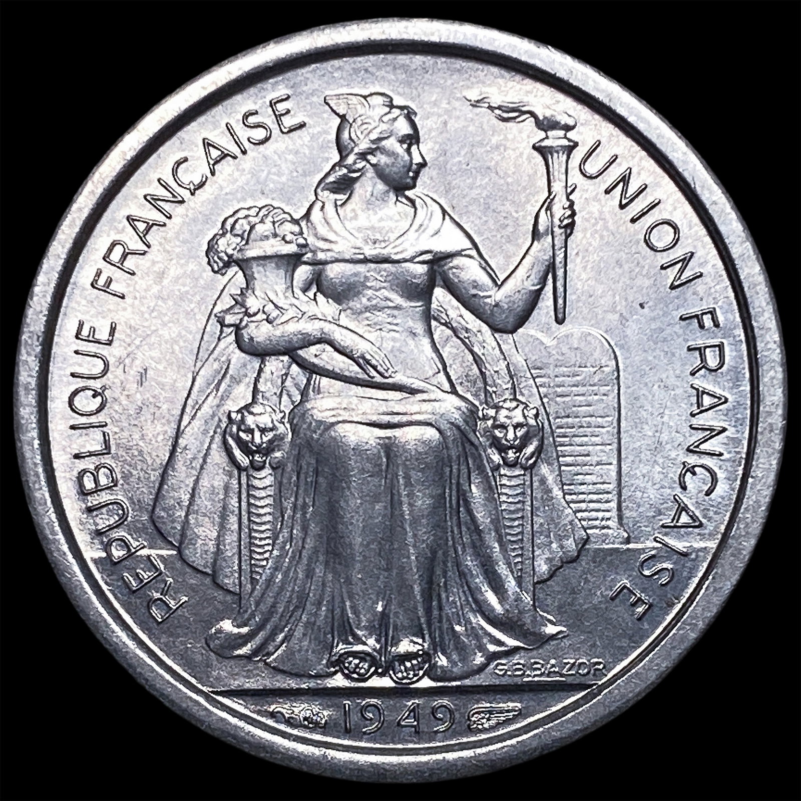 1949 French Oceania 1 Franc (1 of 2)