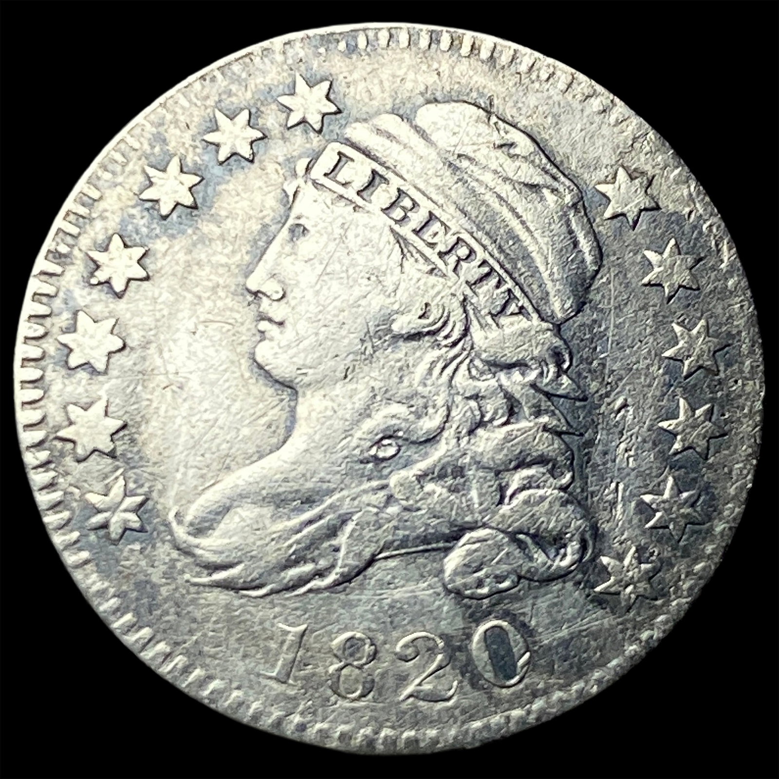 1820 Capped Bust Dime NEARLY UNCIRCULATED (1 of 2)