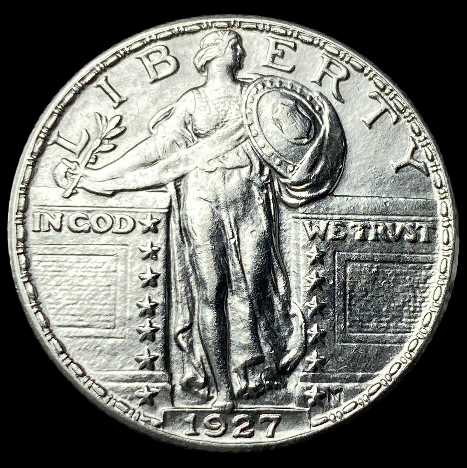 1927 Standing Liberty Silver Quarter UNCIRCULATED: 1927 Standing Liberty Silver Quarter UNCIRCULATED