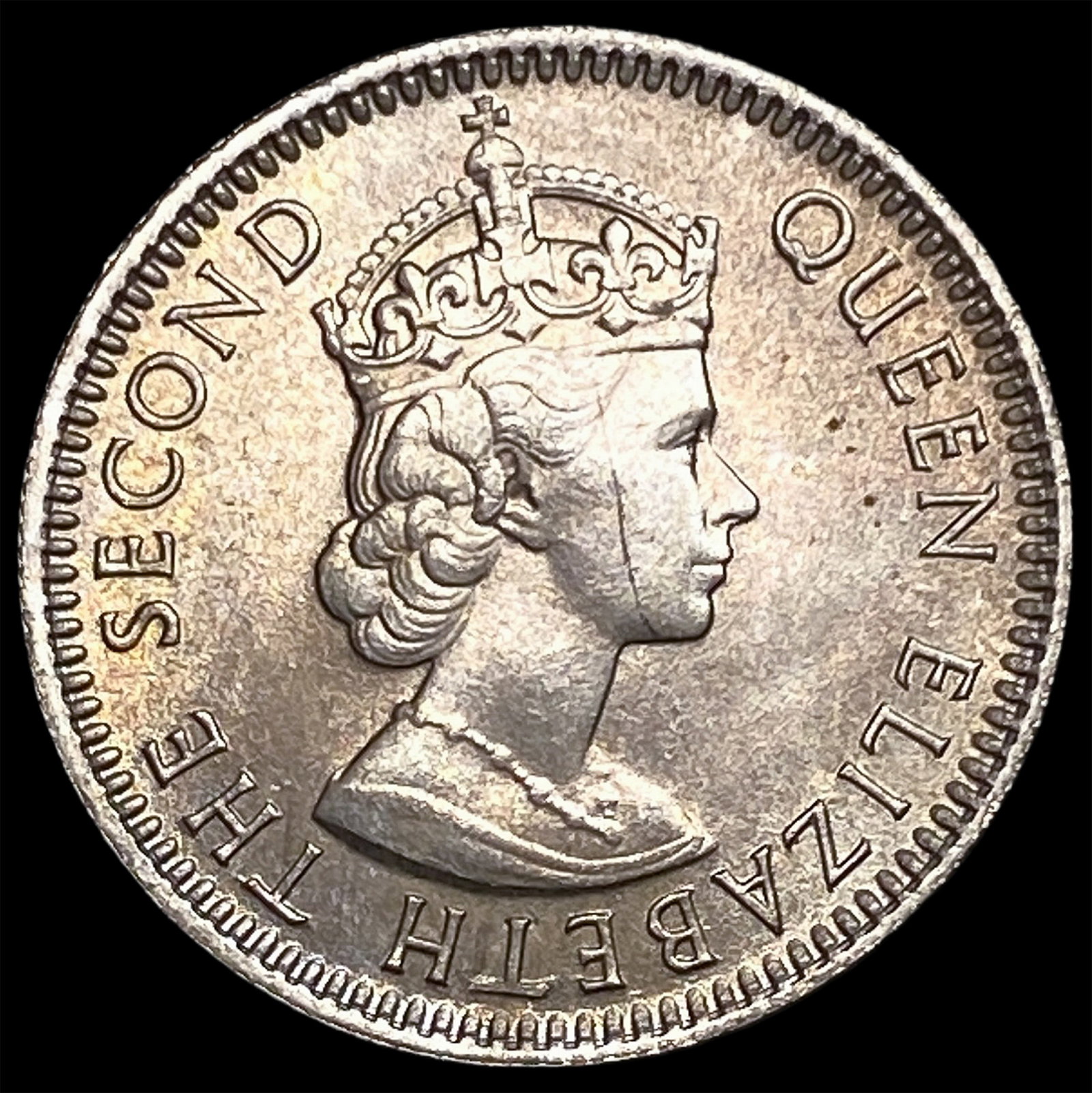 1961 Malaya & British Borneo Copper Nickel 10 Cents (1 of 2)