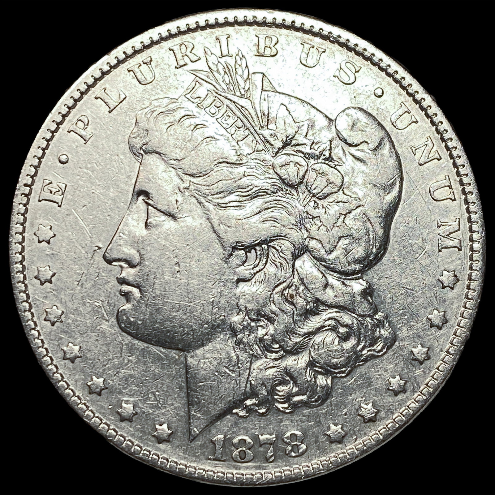 1878 Silver Morgan Dollar NEARLY UNCIRCULATED: 1878 Silver Morgan Dollar NEARLY UNCIRCULATED