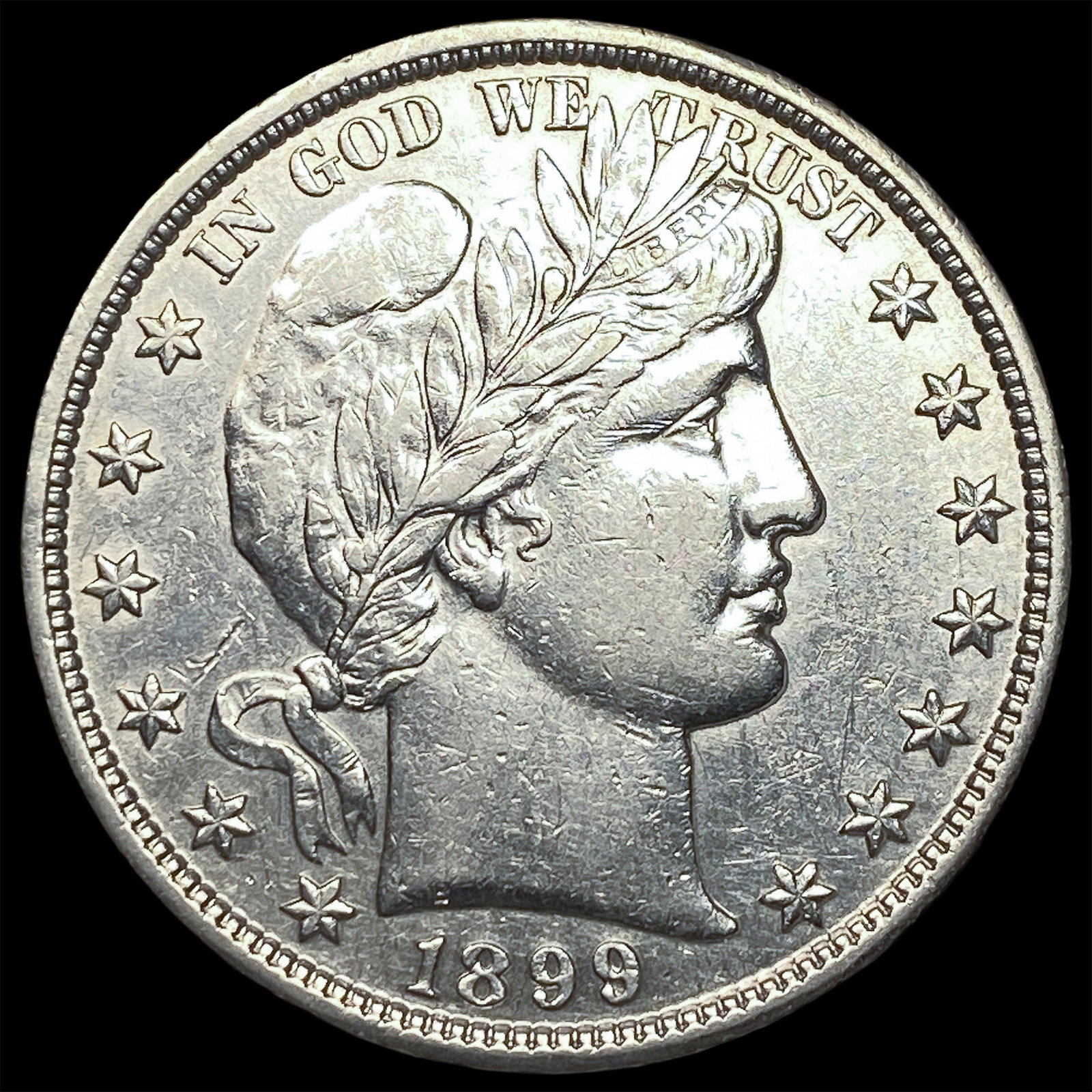 1899 Silver Barber Half Dollar CHOICE BU (1 of 2)